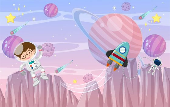 Fototapeta Kosmiczny astronauta