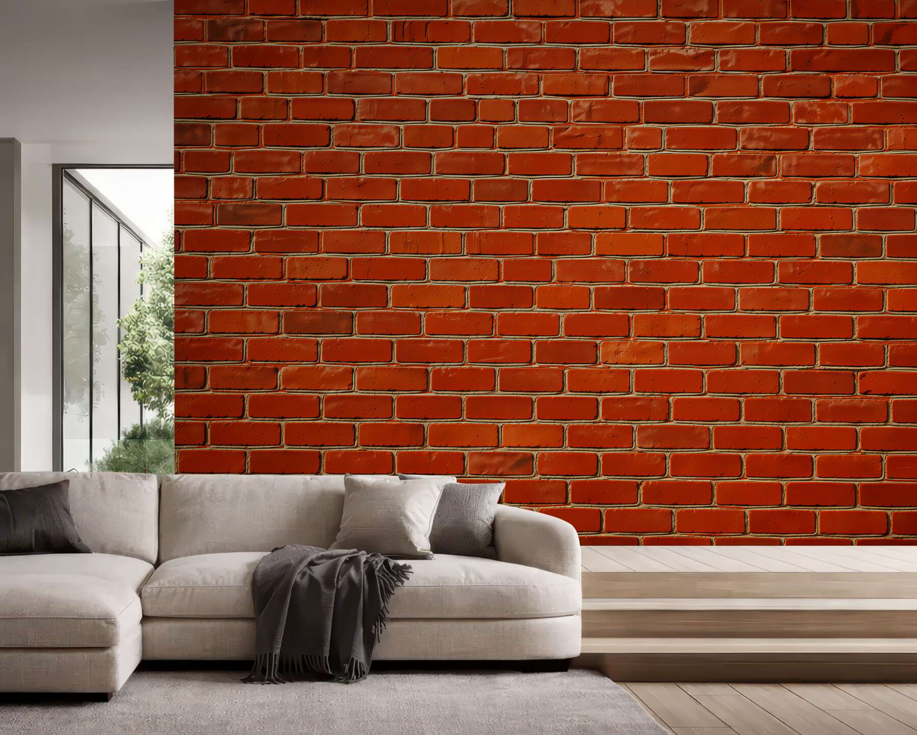 Fototapeta ciemnoczerwony mur z cegły?v2345