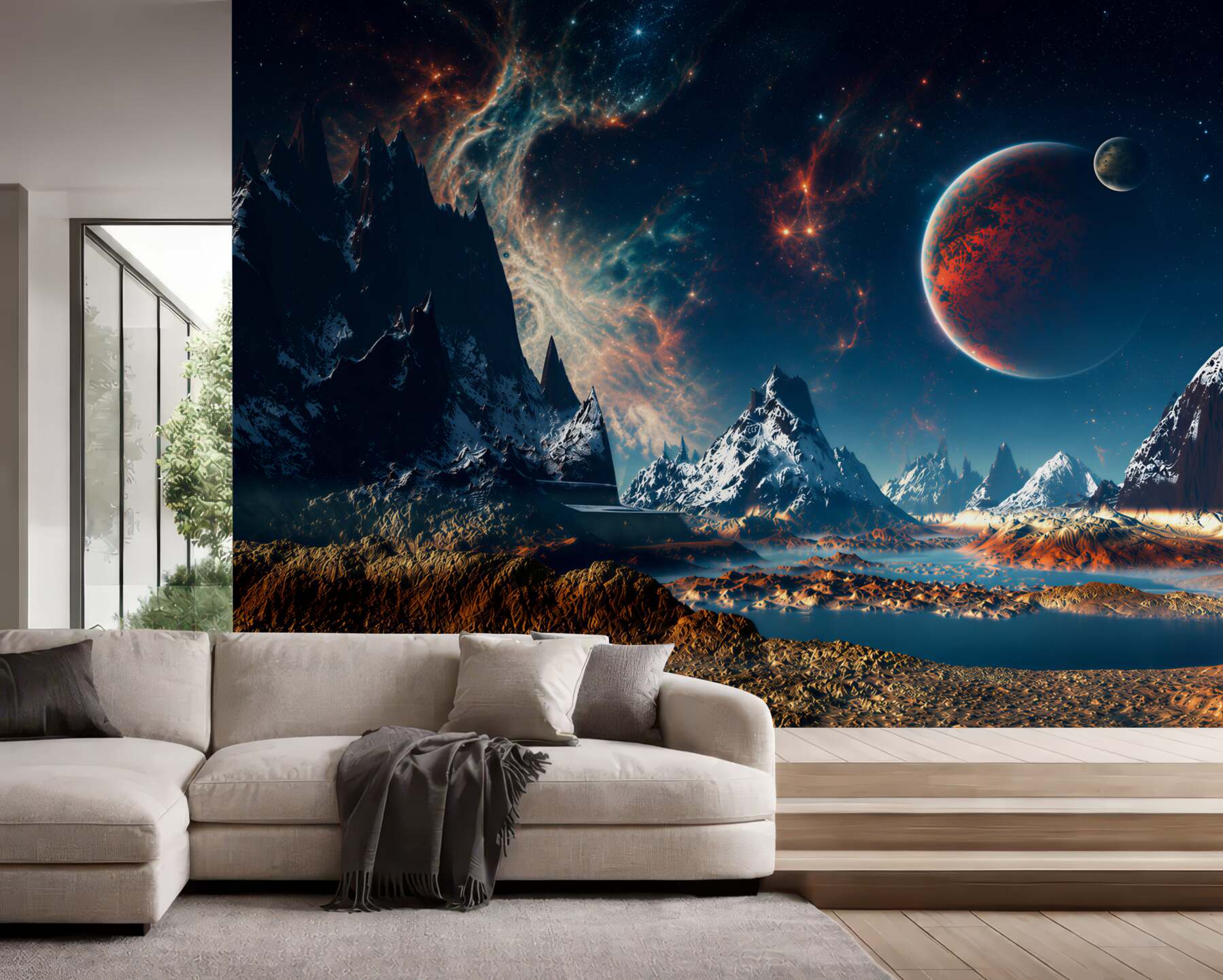 Fototapeta powierzchni planety science fiction?v2345