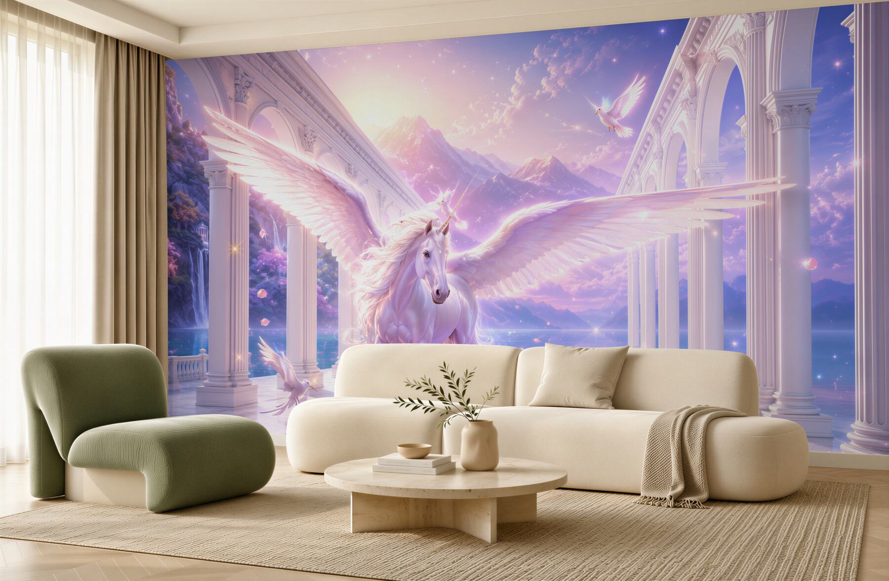 Fototapeta latający jednorożec fantasy?v2345