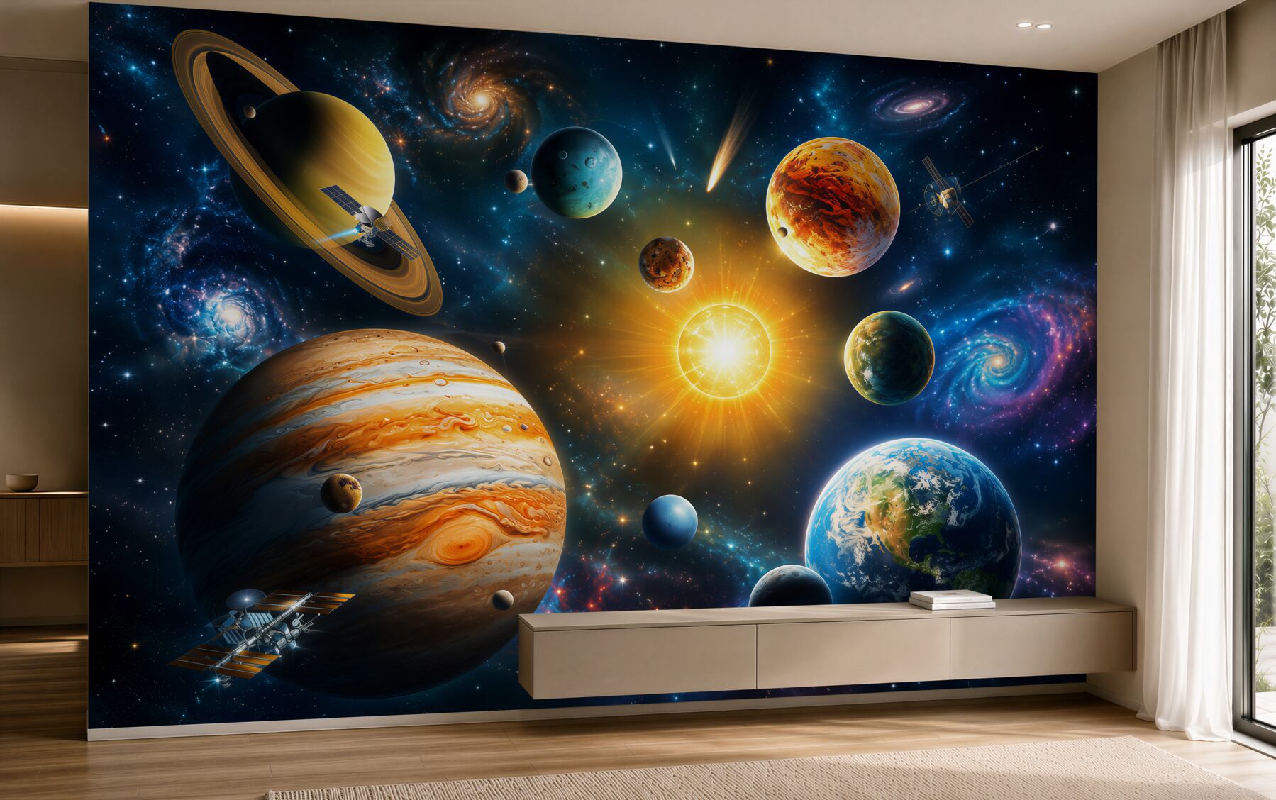 Fototapeta piękno różnych planet