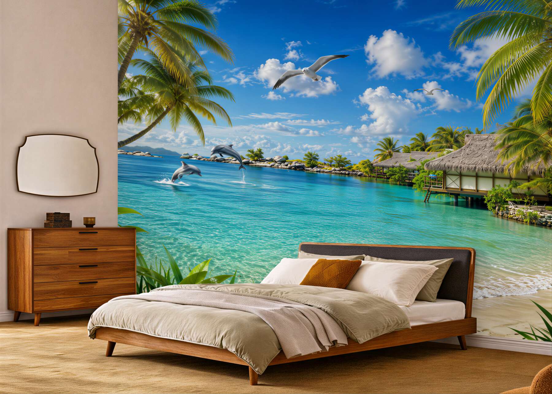 Fototapeta letni bungalow na plaży?v2345