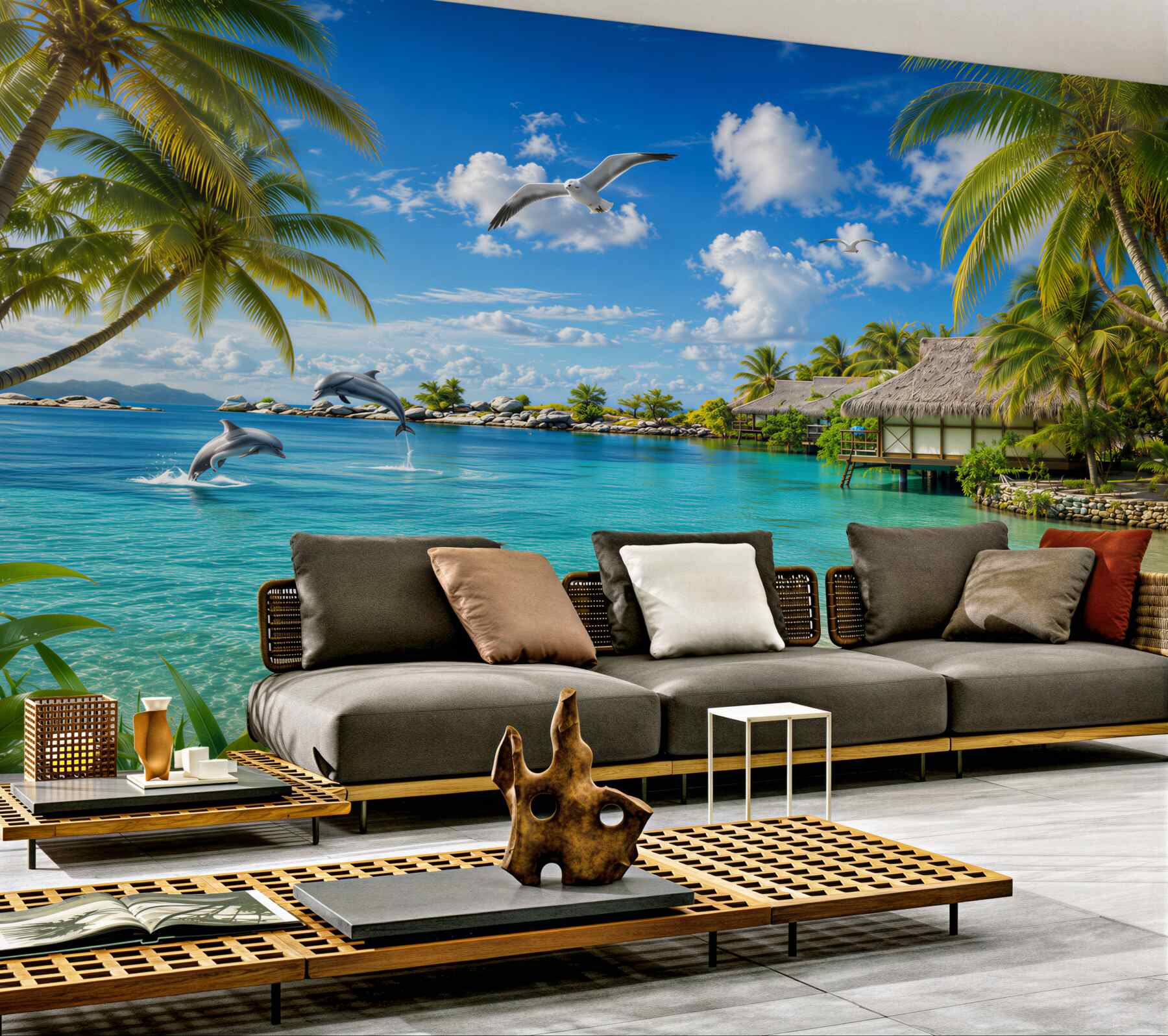 Fototapeta letni bungalow na plaży?v2345