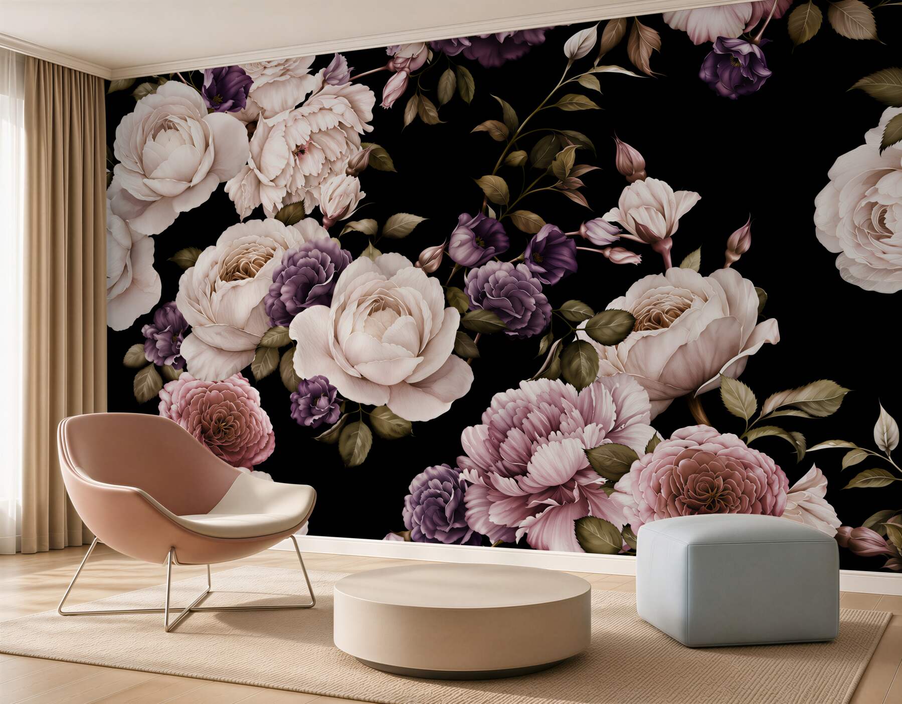 Fototapeta peonie na ciemnym tle?v2345