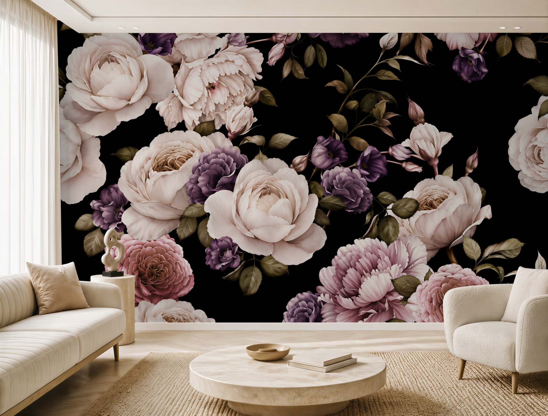 Fototapeta peonie na ciemnym tle?v2345