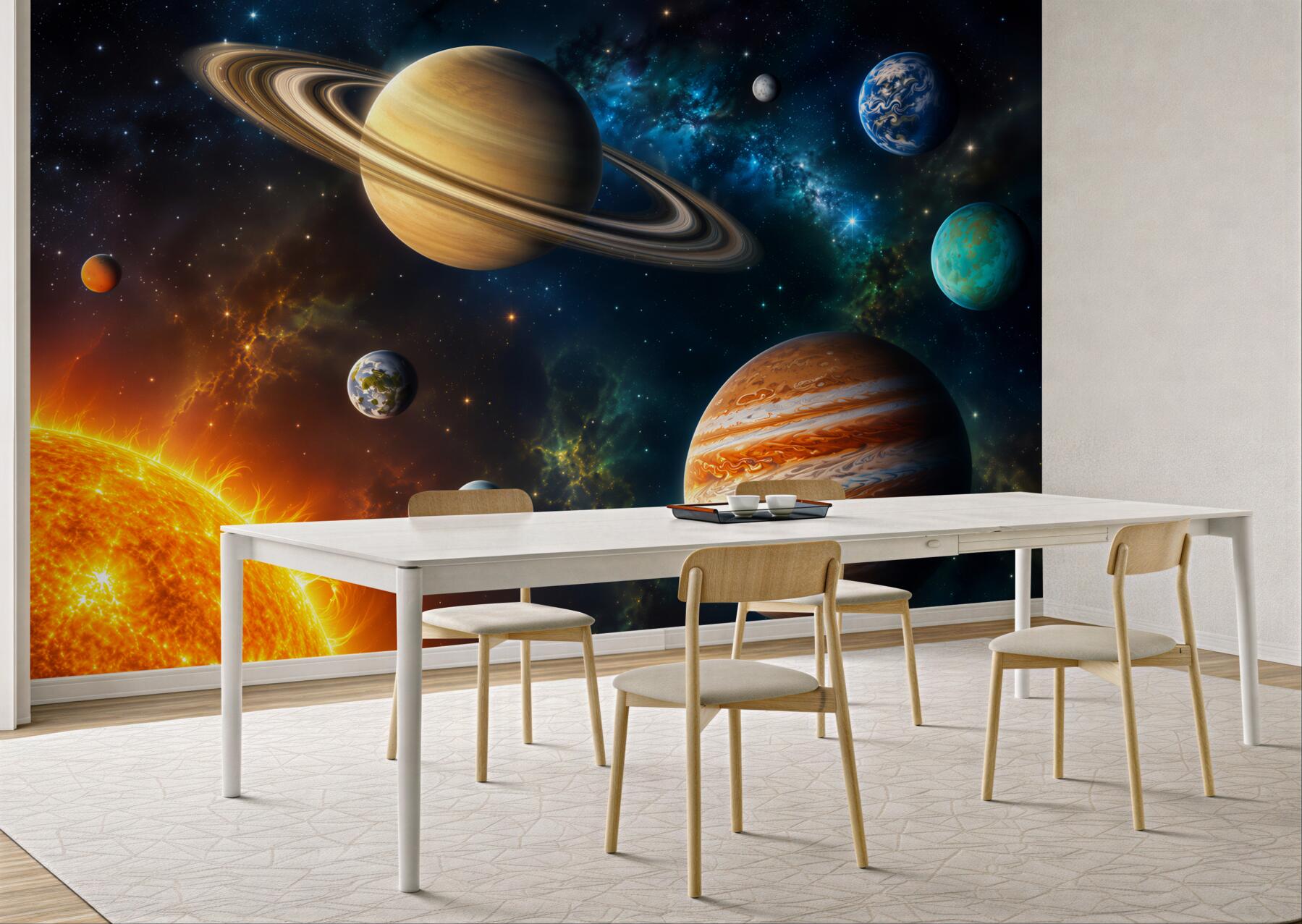 Fototapeta planety wokół słońca?v2345