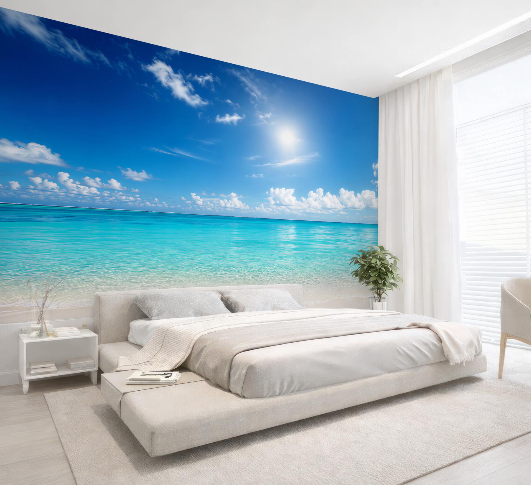 Fototapeta spokojna woda w pobliżu piaszczystej plaży?v2345