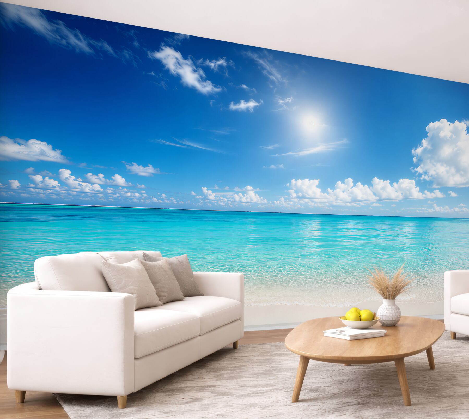 Fototapeta spokojna woda w pobliżu piaszczystej plaży?v2345