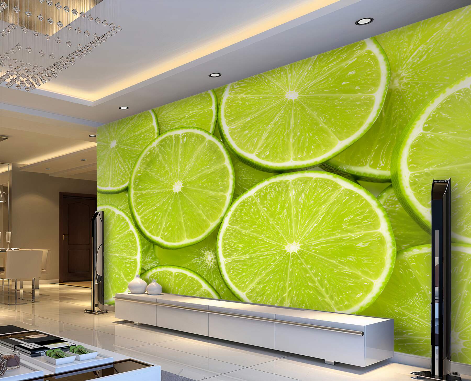 Fototapeta plasterki dojrzałej limonki?v2345