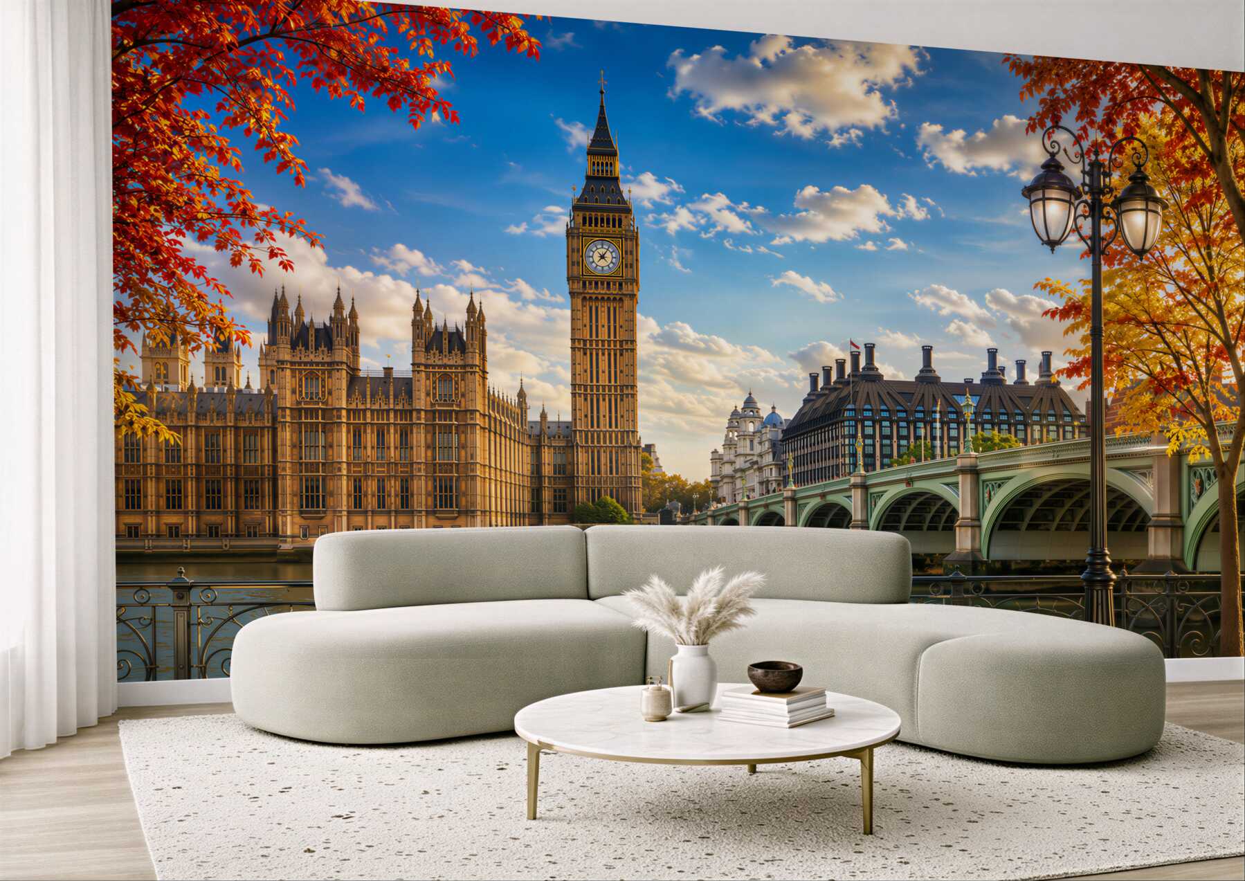 Fototapeta Most Tamizy i Big Ben jesienią?v2345