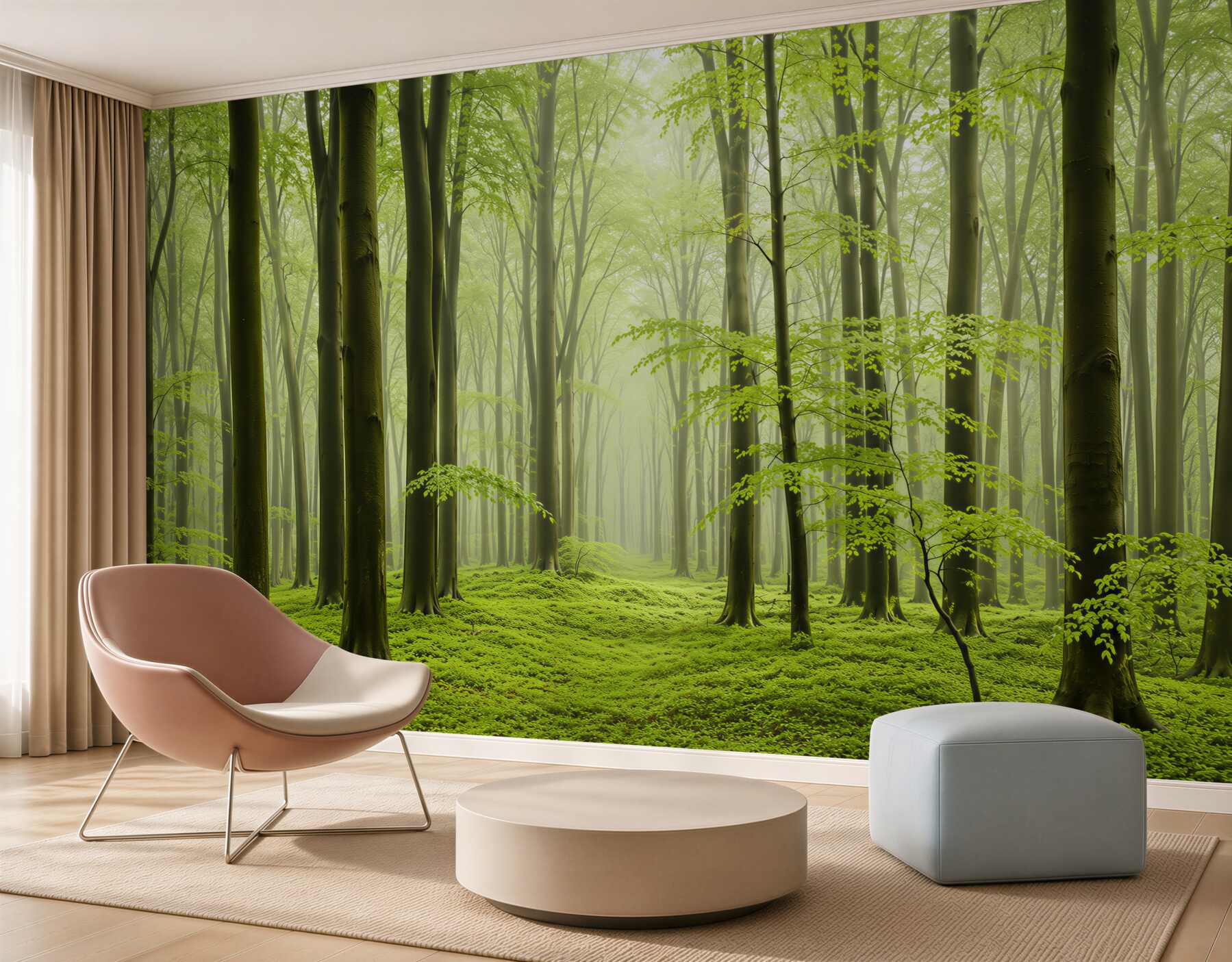 Fototapeta drzewa w gęstym lesie?v2345