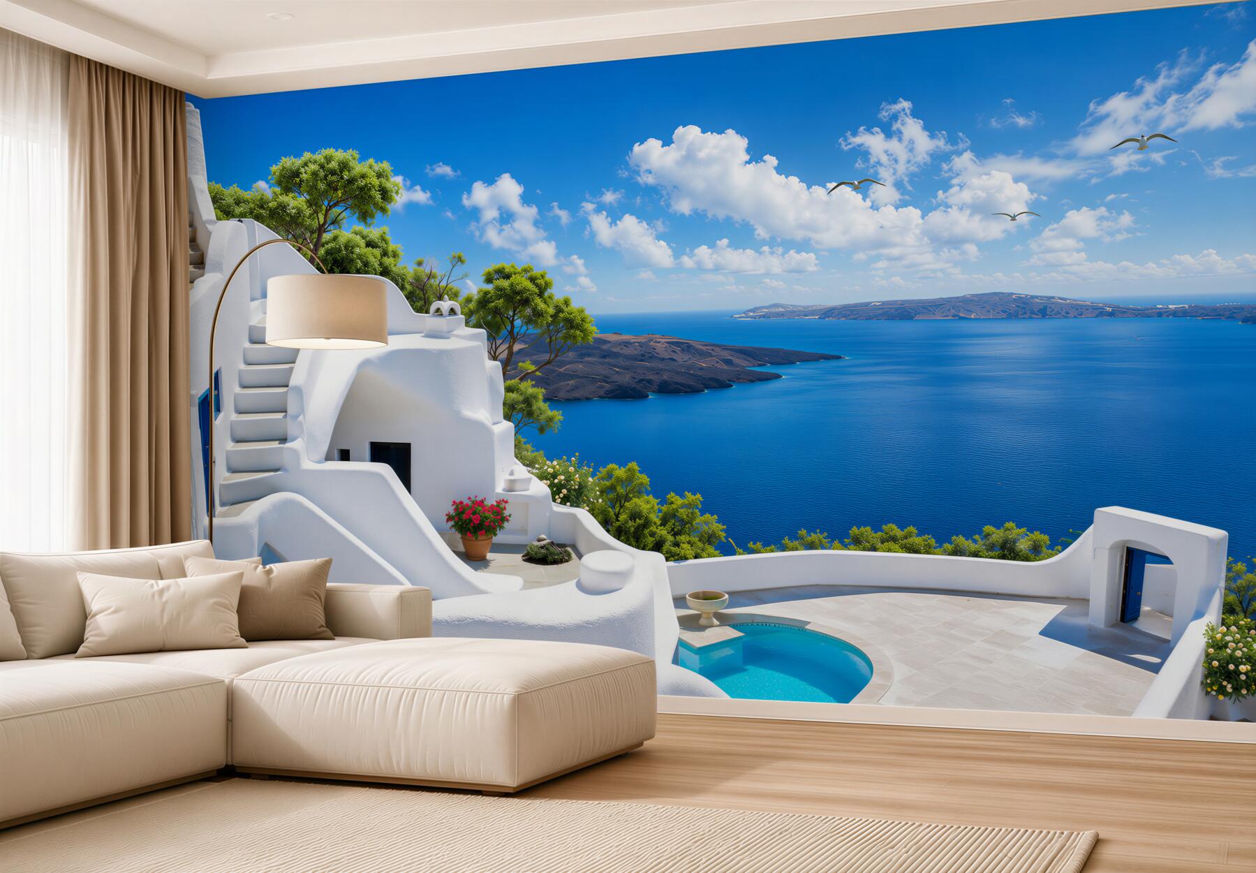 Fototapeta grecka wyspa santorini?v2345
