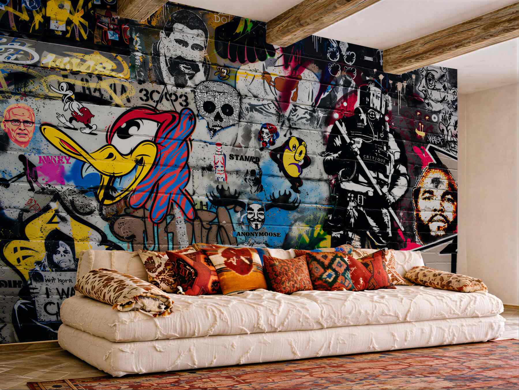 Fototapeta Ściana pokryta graffiti?v2345