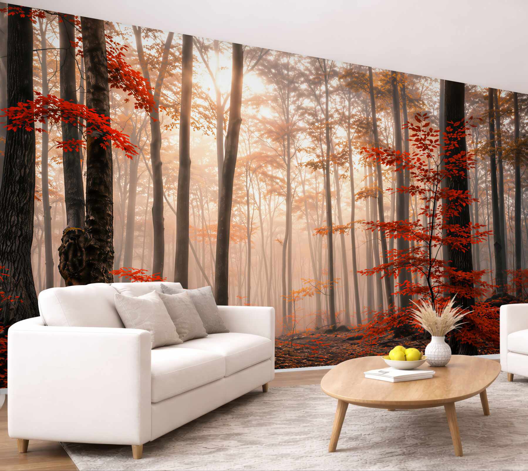 Fototapeta nagi jesienny las?v2345