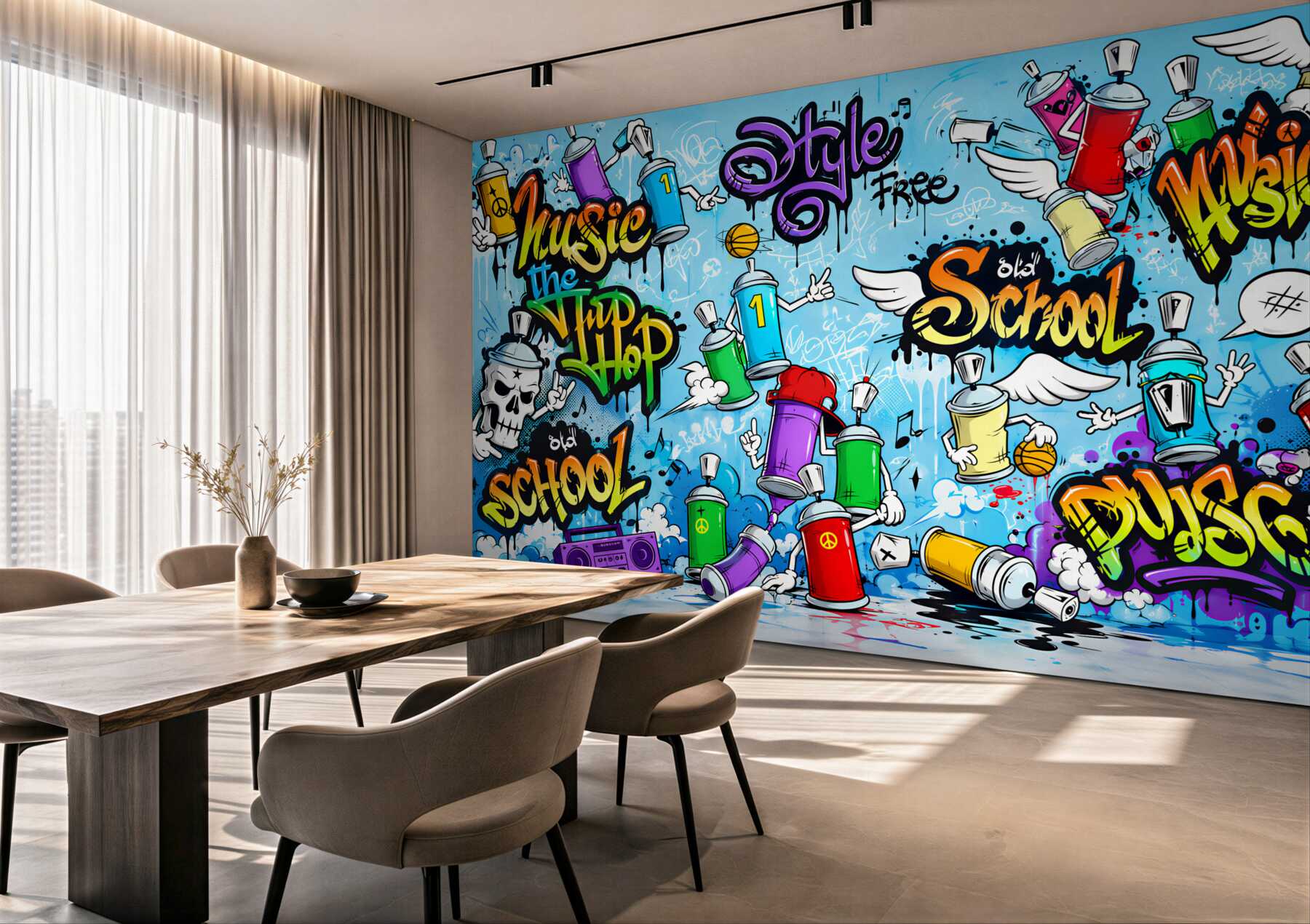 Fototapeta wielokolorowe wszelkiego rodzaju graffiti?v2345