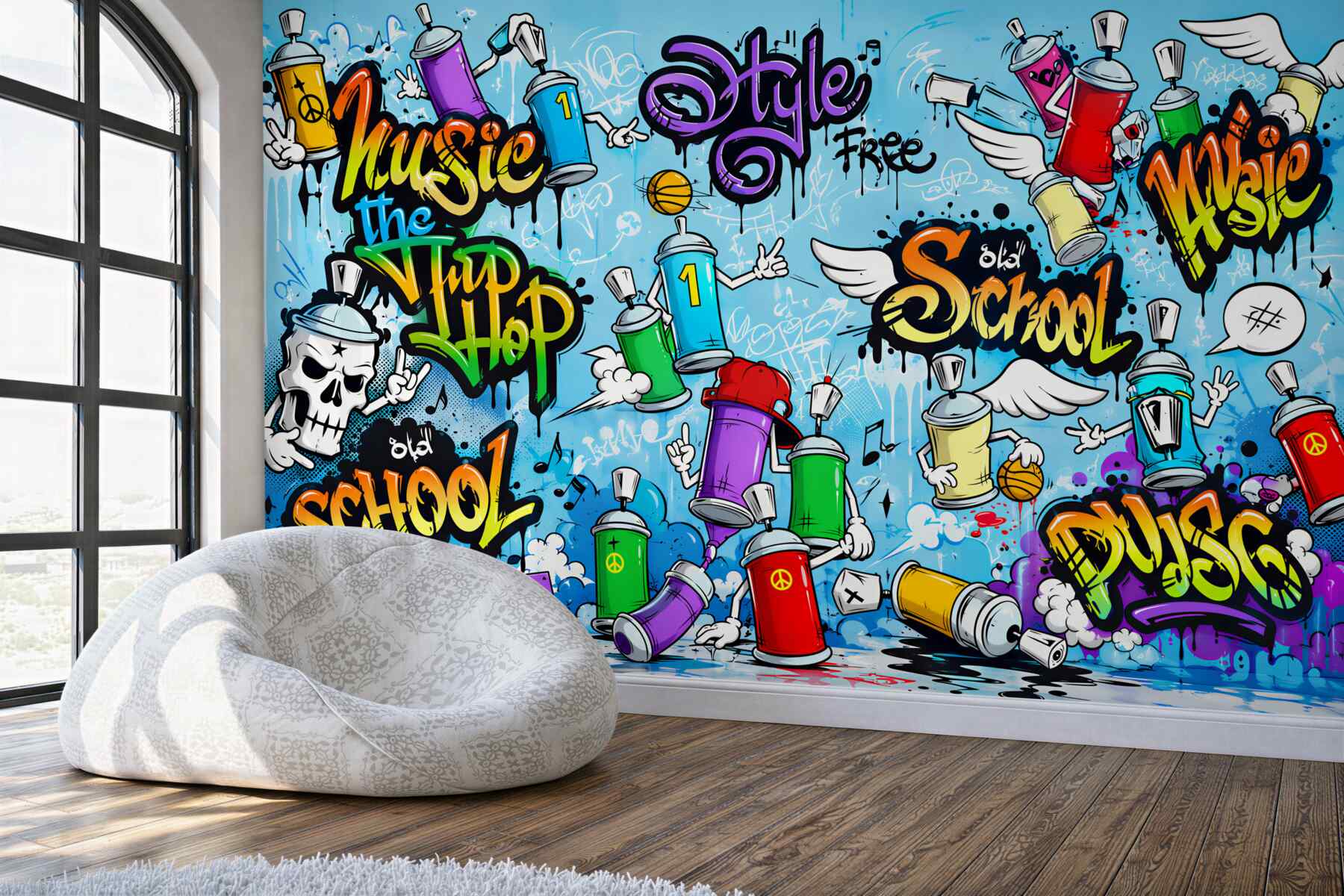 Fototapeta wielokolorowe wszelkiego rodzaju graffiti?v2345