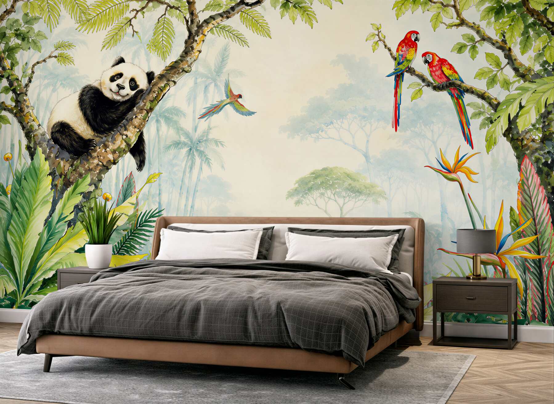 Fototapeta Panda odpoczywa na drzewie?v2345