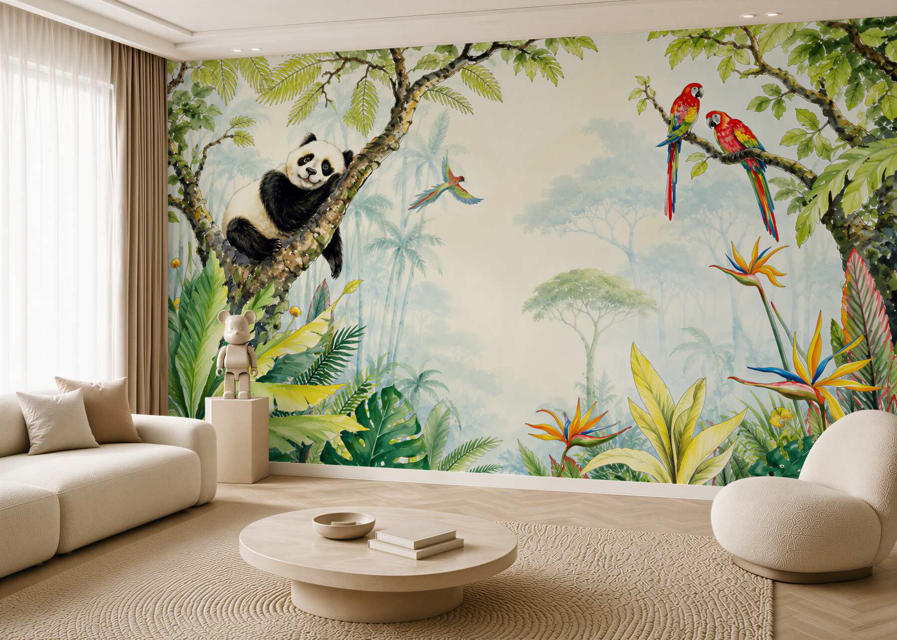 Fototapeta Panda odpoczywa na drzewie?v2345