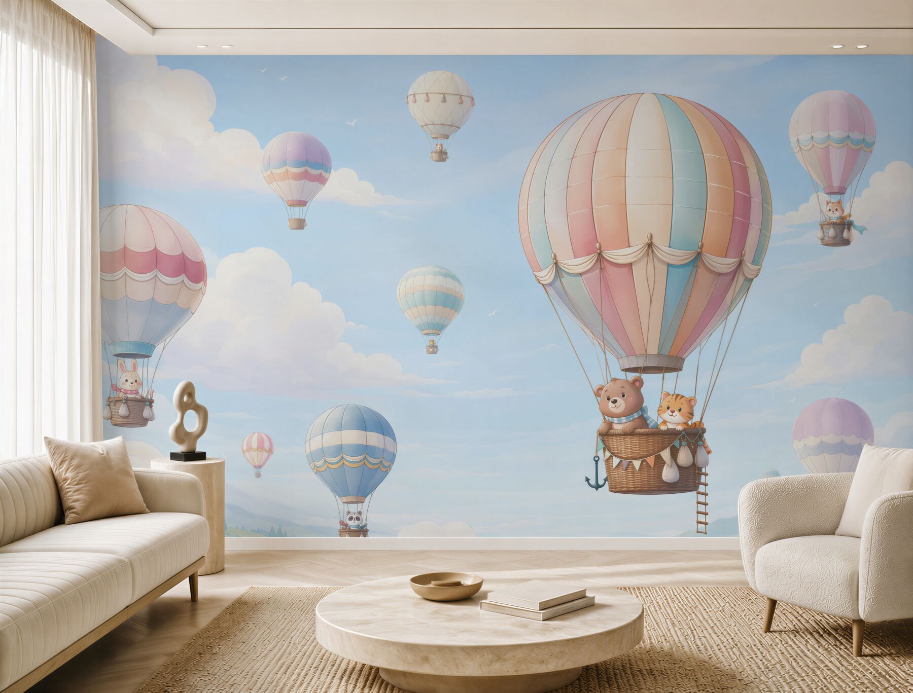 Fototapeta Balony z pływającymi zwierzętami