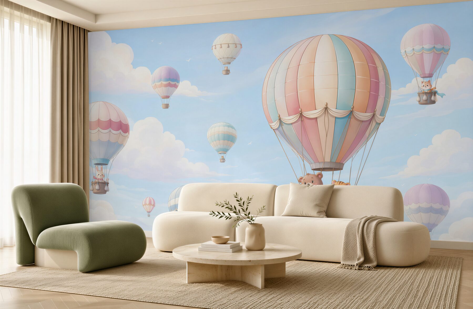 Fototapeta Balony z pływającymi zwierzętami?v2345