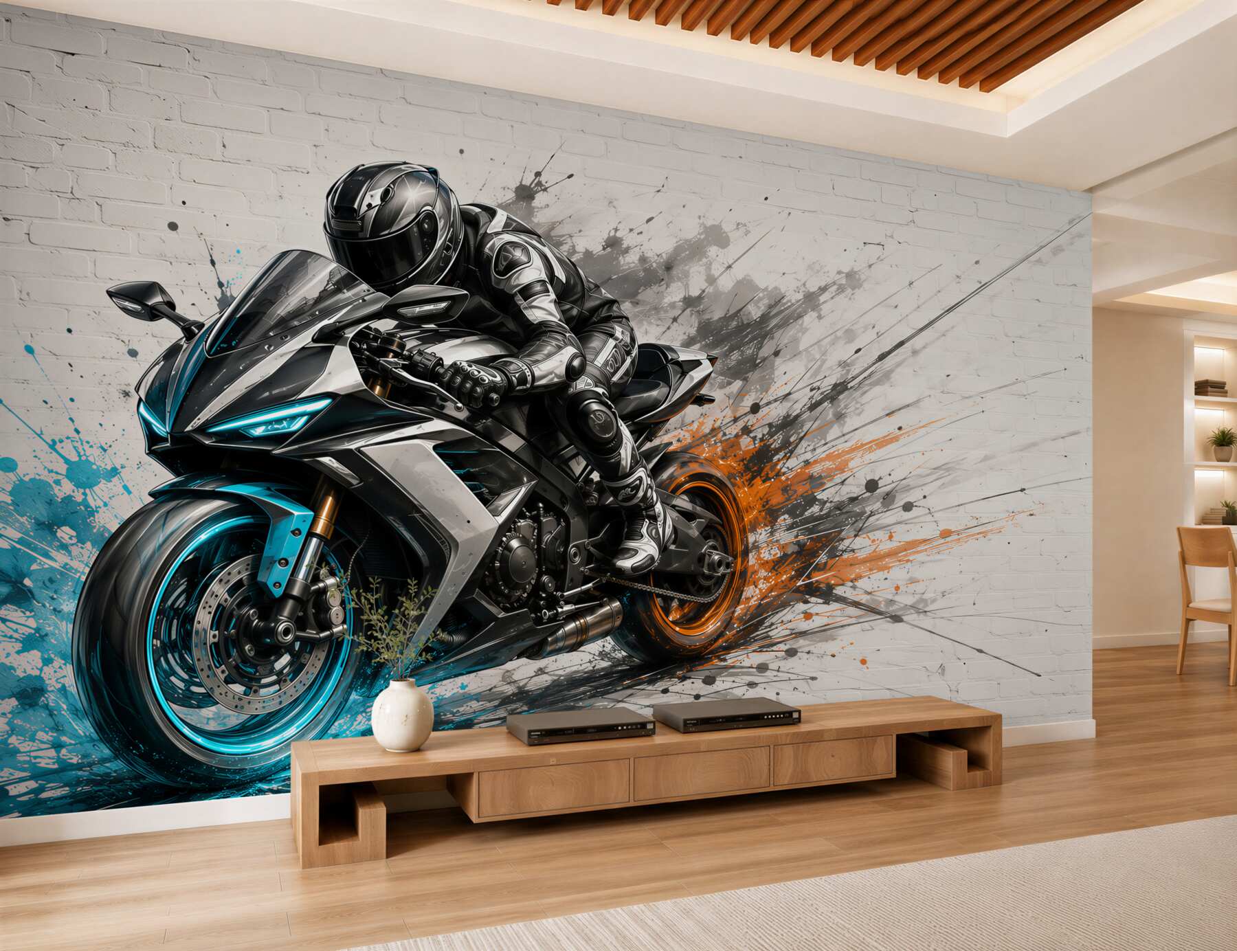 Fototapeta motocykl sportowy dynamiczny nowoczesna ilustracja?v2345