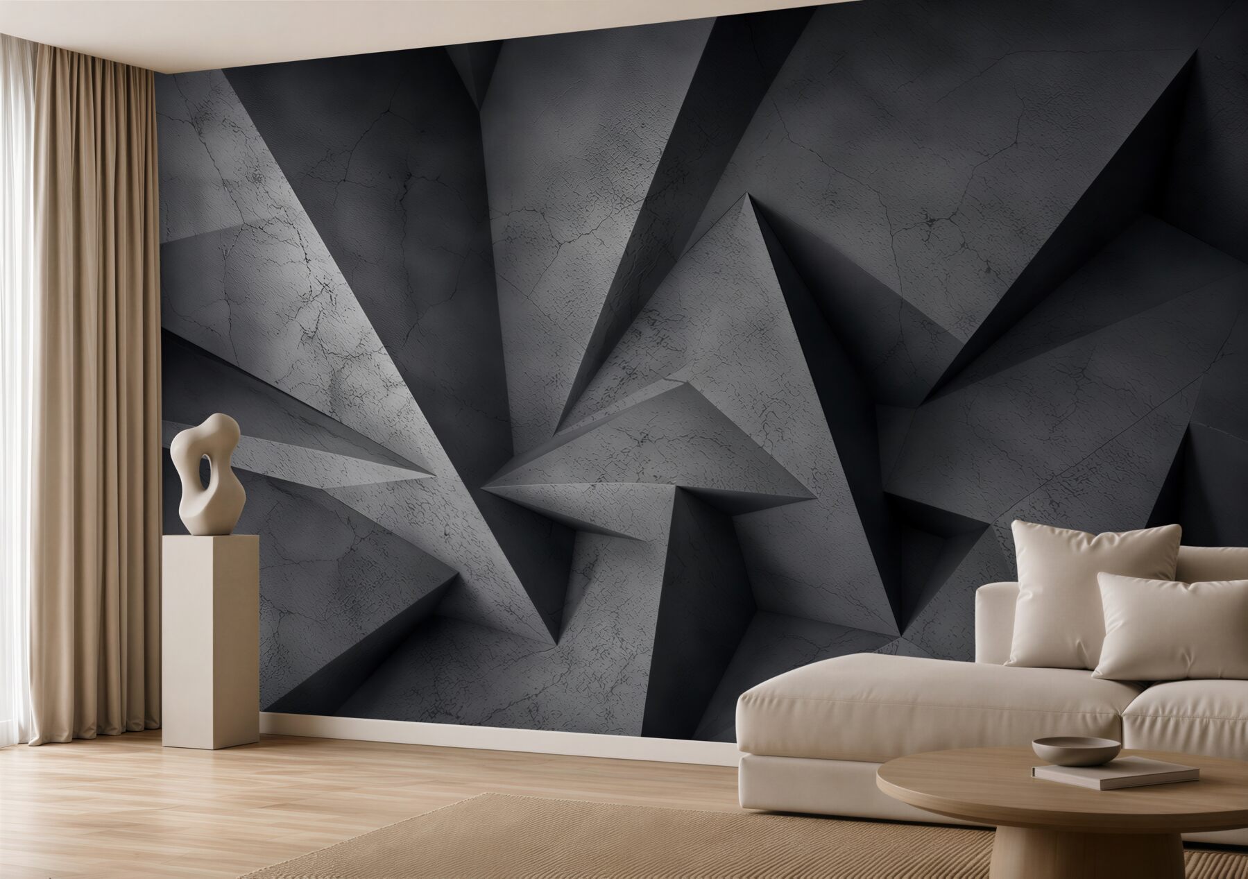 Fototapeta wolumetryczna czarna geometria?v2345