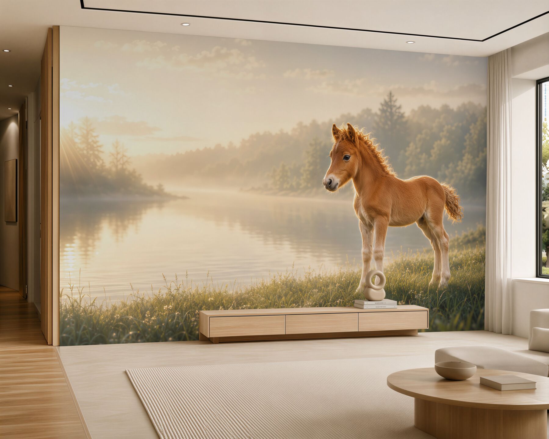 Fototapeta Koń źrebak mini Falabella?v2345