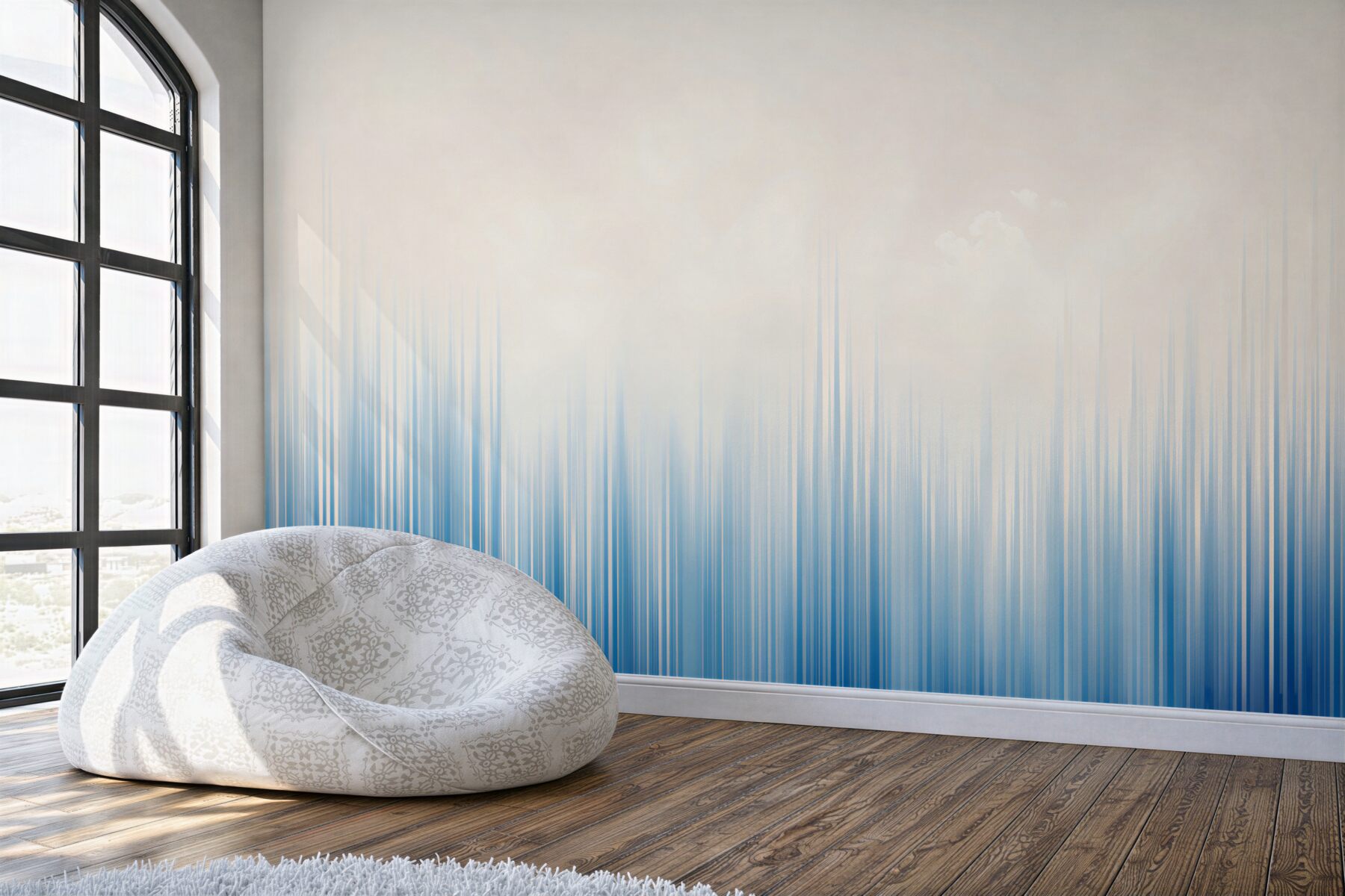 Fototapeta abstrakcyjne niebieskie smugi świetlne nowoczesny gradient?v2345