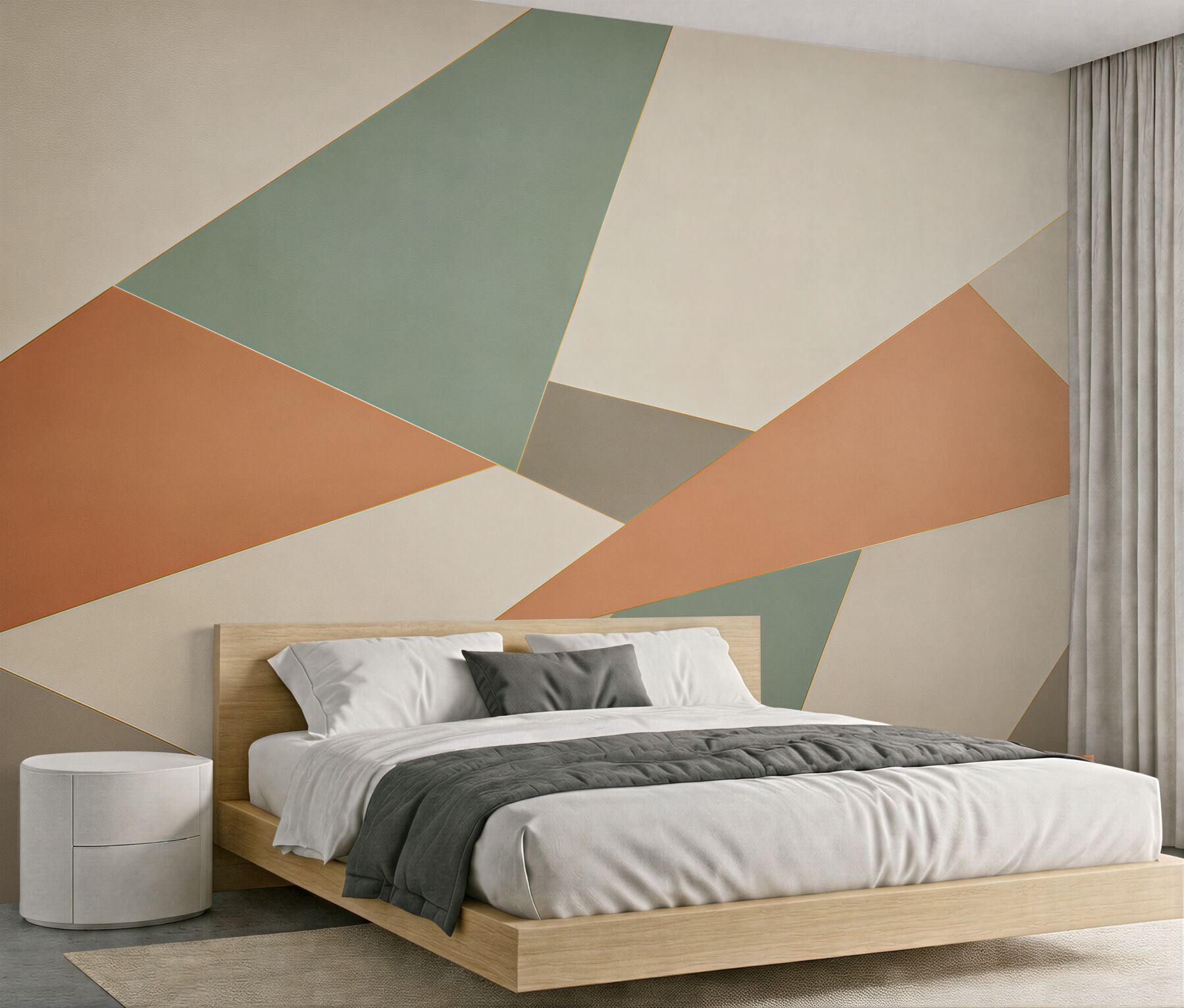 Fototapeta abstrakcja geometryczna w pastelowych kolorach do nowoczesnego wnętrza?v2345