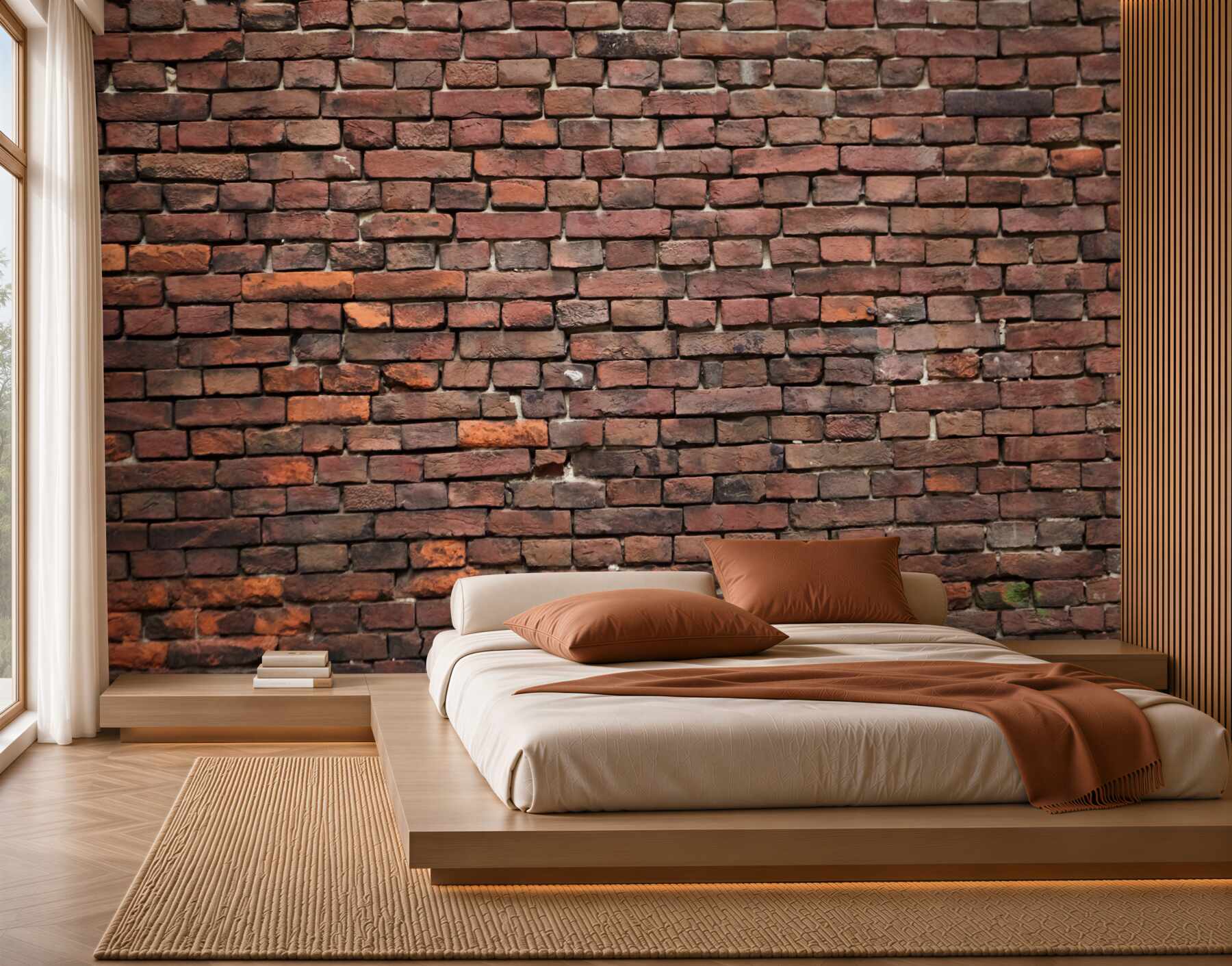 Fototapeta stary ciemny mur z cegły?v2345