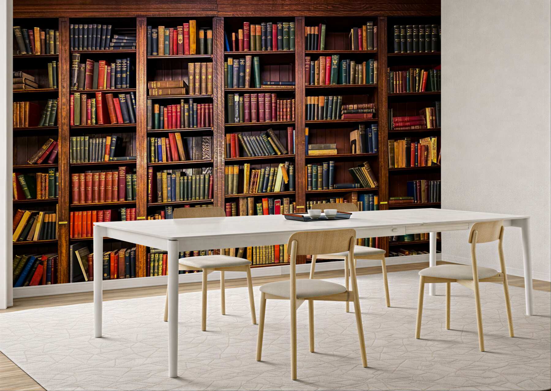 Fototapeta zarezerwuj dużą bibliotekę?v2345