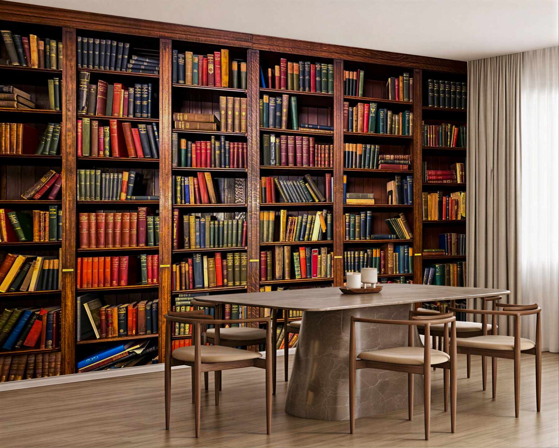 Fototapeta zarezerwuj dużą bibliotekę?v2345
