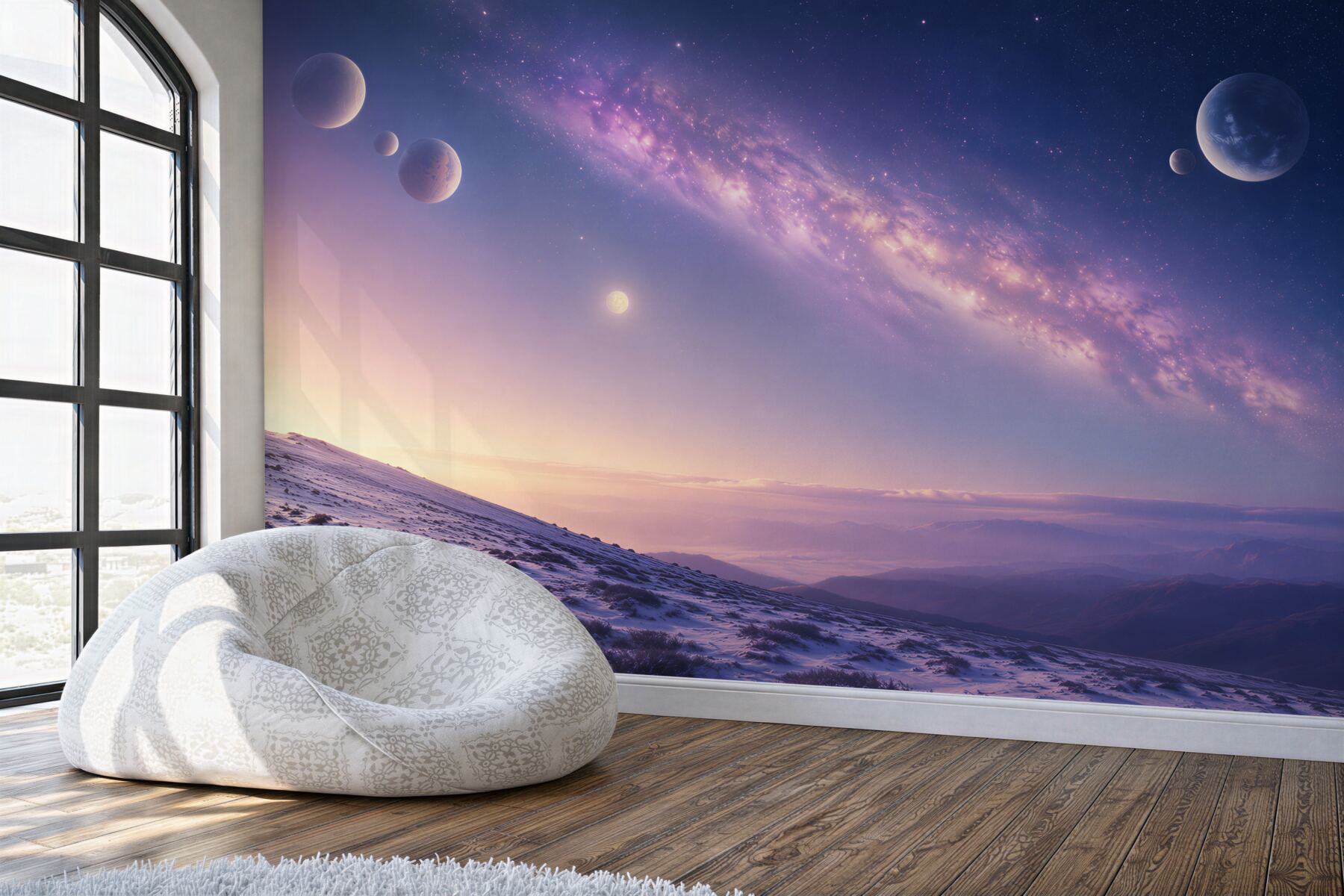 Fototapeta przestrzeń kosmiczna z planetami?v2345