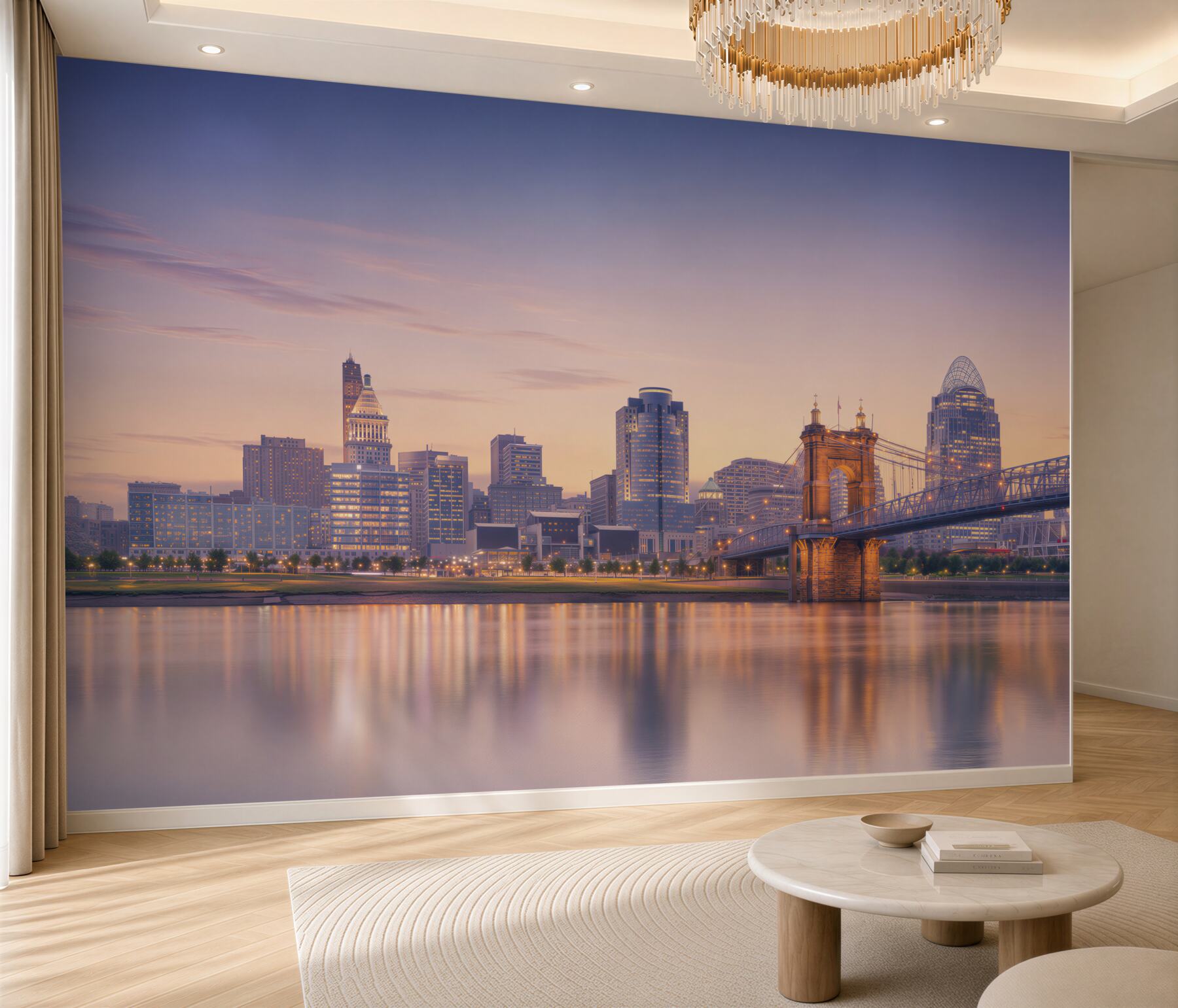 Fototapeta nocne miasto Cincinnati?v2345