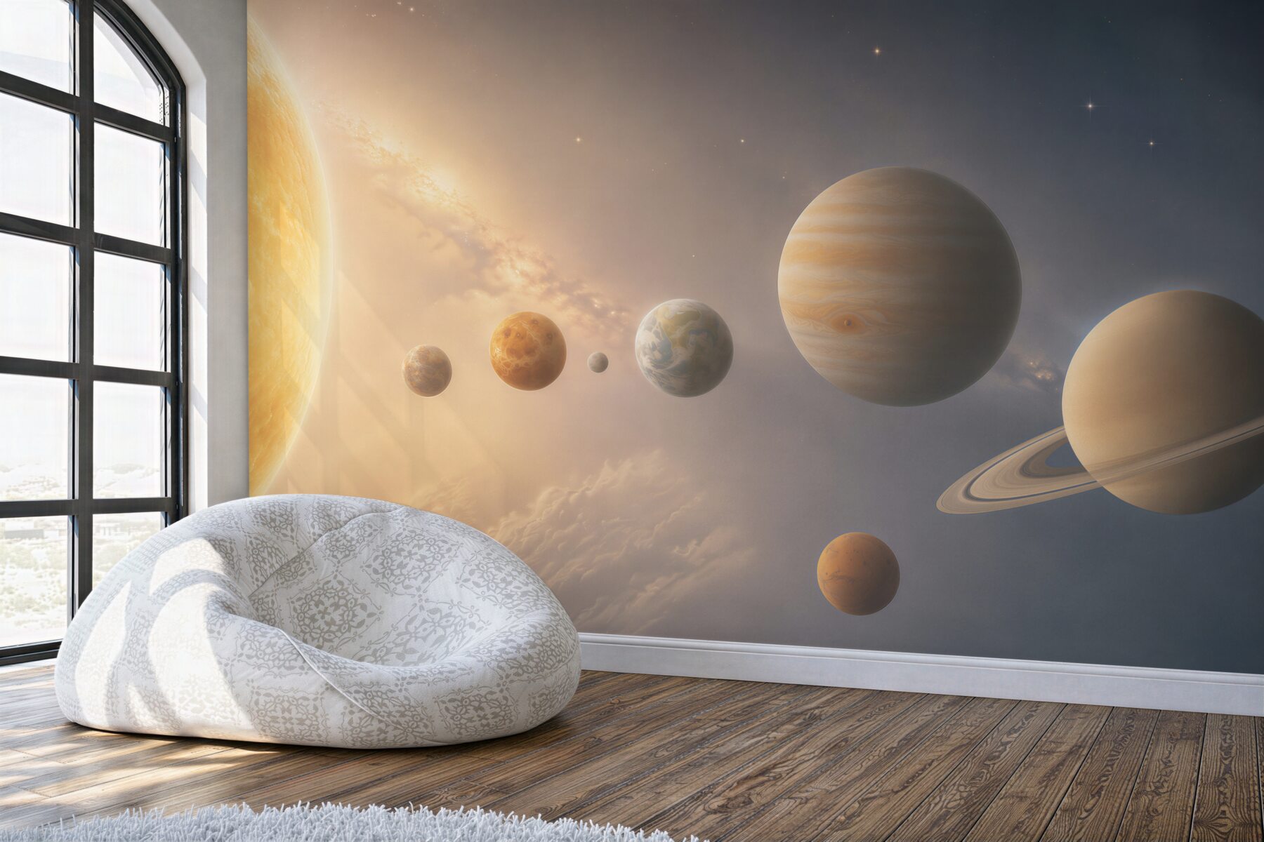 Fototapeta parada planet wokół słońca?v2345