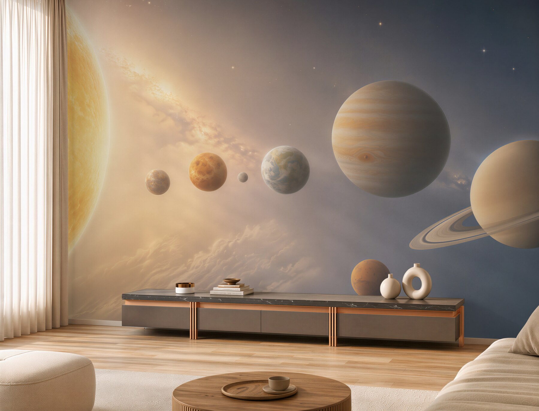 Fototapeta parada planet wokół słońca?v2345