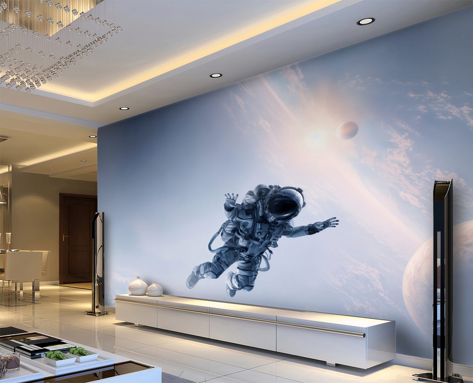 Fototapeta astronauta w kosmosie?v2345