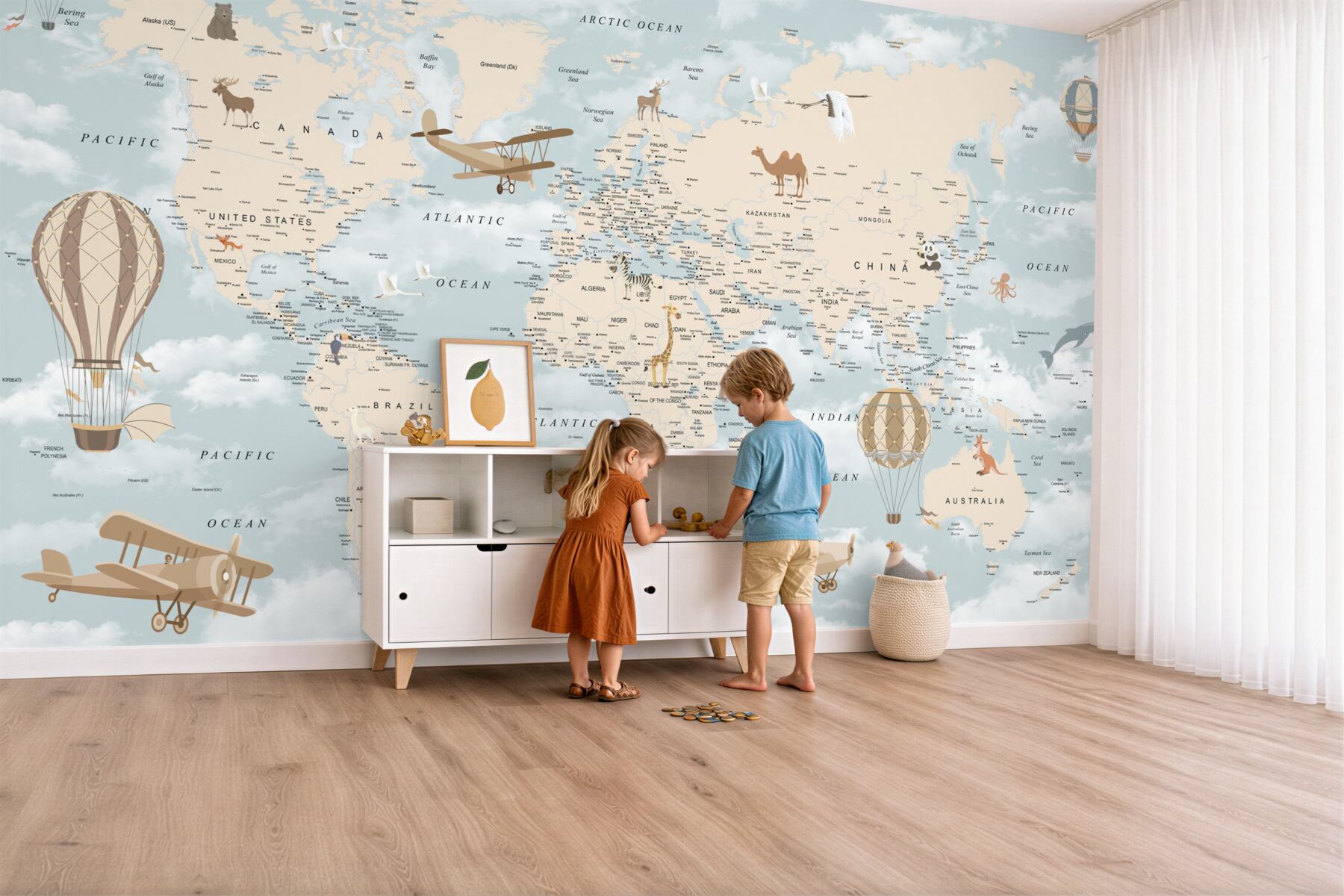 Fototapeta fascynująca mapa świata?v2345