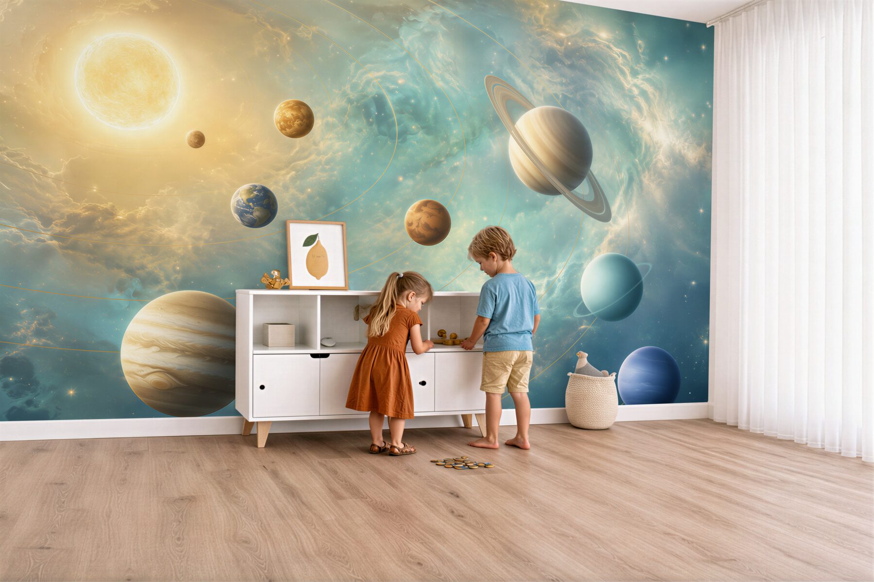 Fototapeta kilka planet w kosmosie?v2345