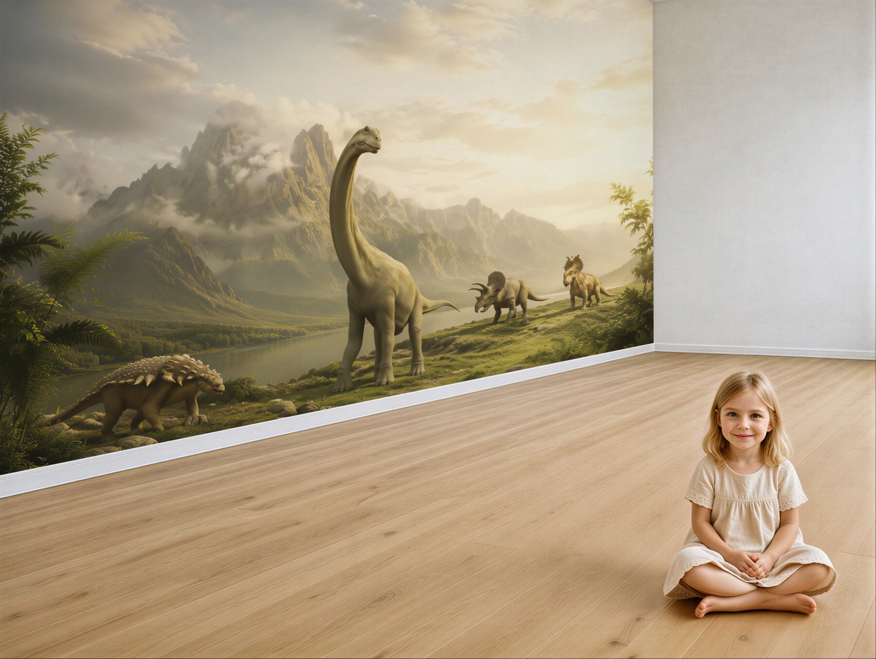 Fototapeta dinozaury przyszły się napić?v2345