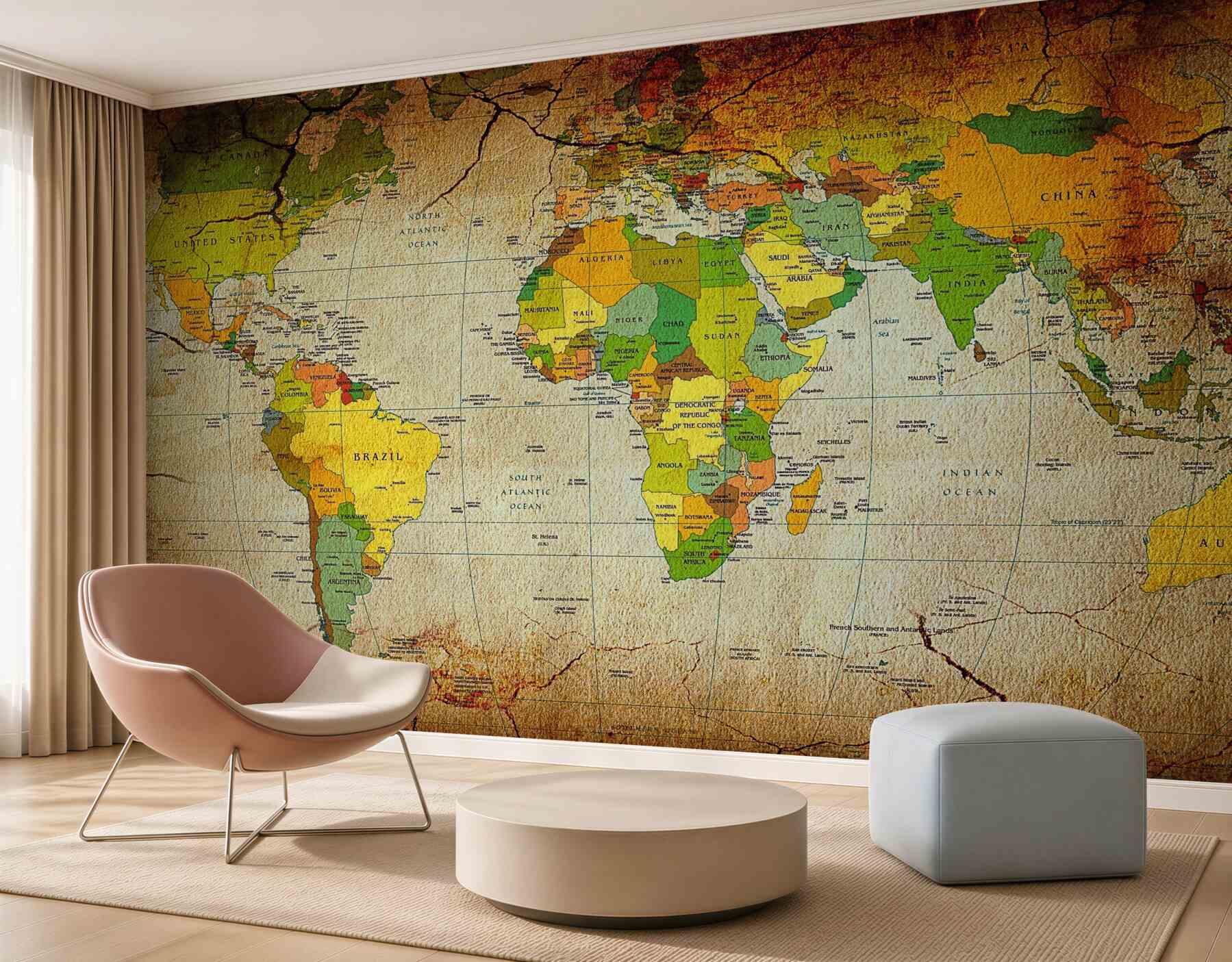 Fototapeta geograficzna mapa świata?v2345