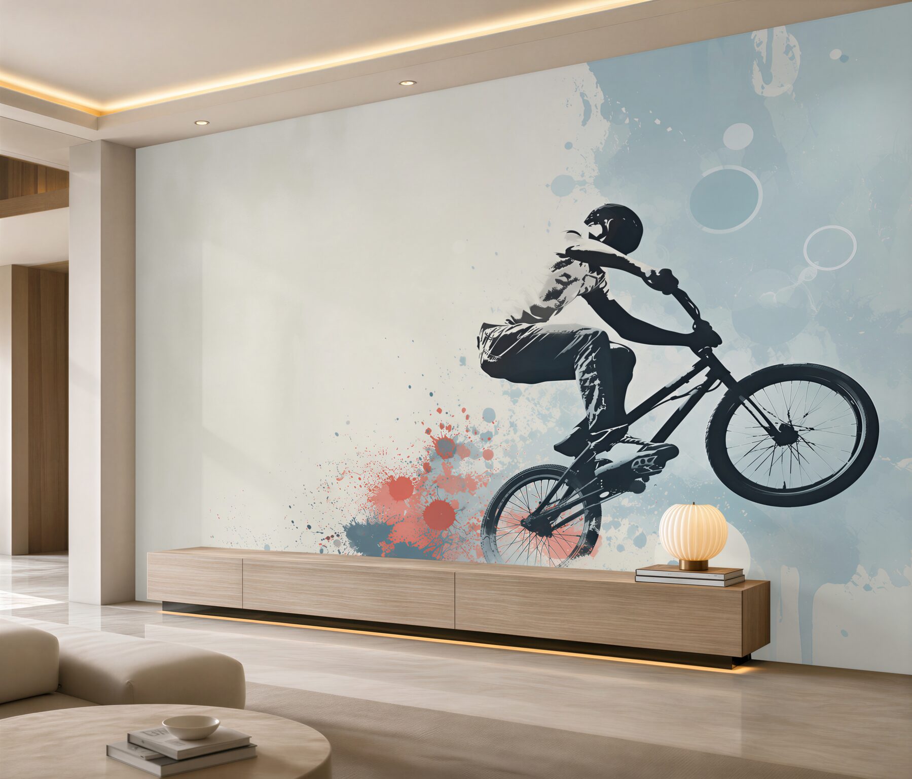 Fototapeta skok rowerzysty bmx?v2345