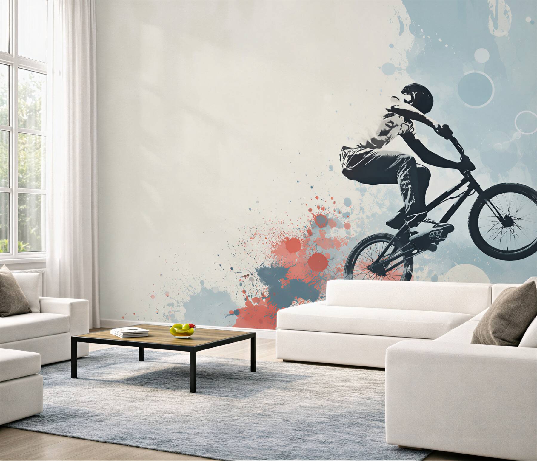 Fototapeta skok rowerzysty bmx?v2345