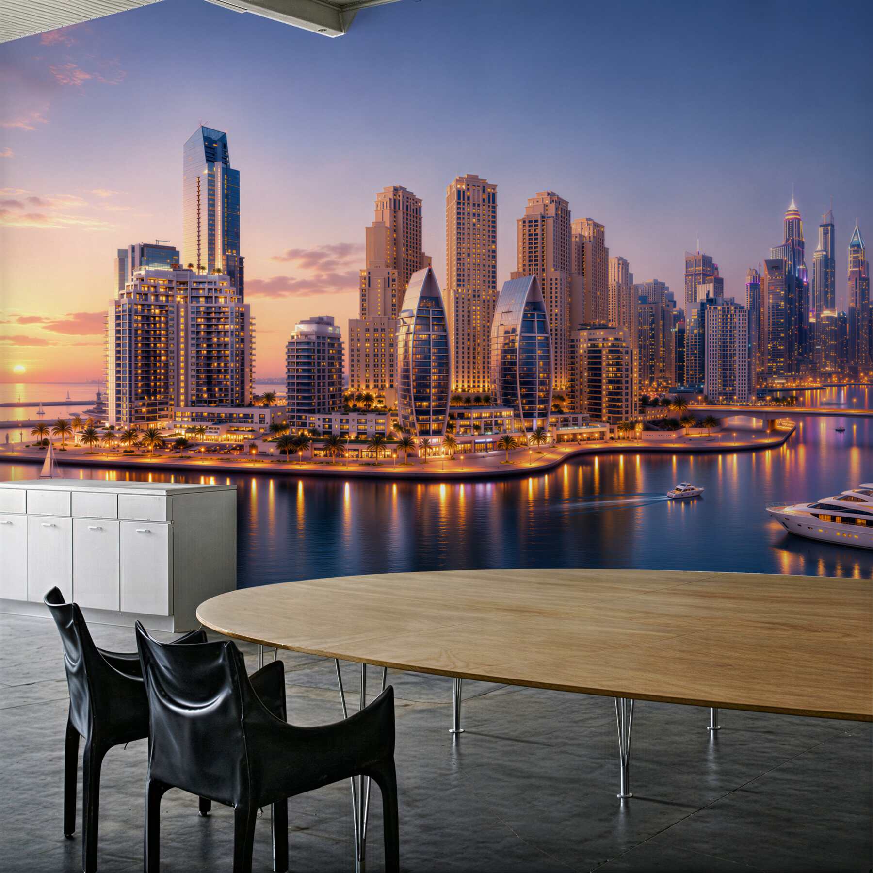 Fototapeta zmierzch nad Dubajem?v2345