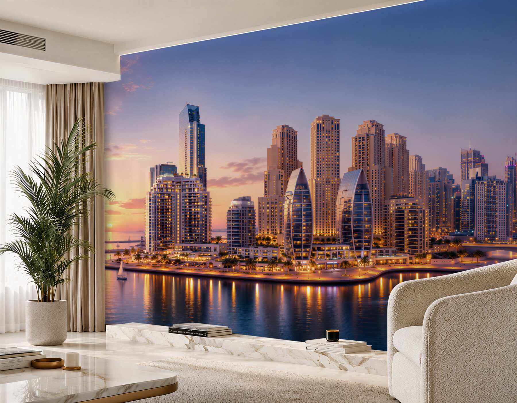 Fototapeta zmierzch nad Dubajem?v2345
