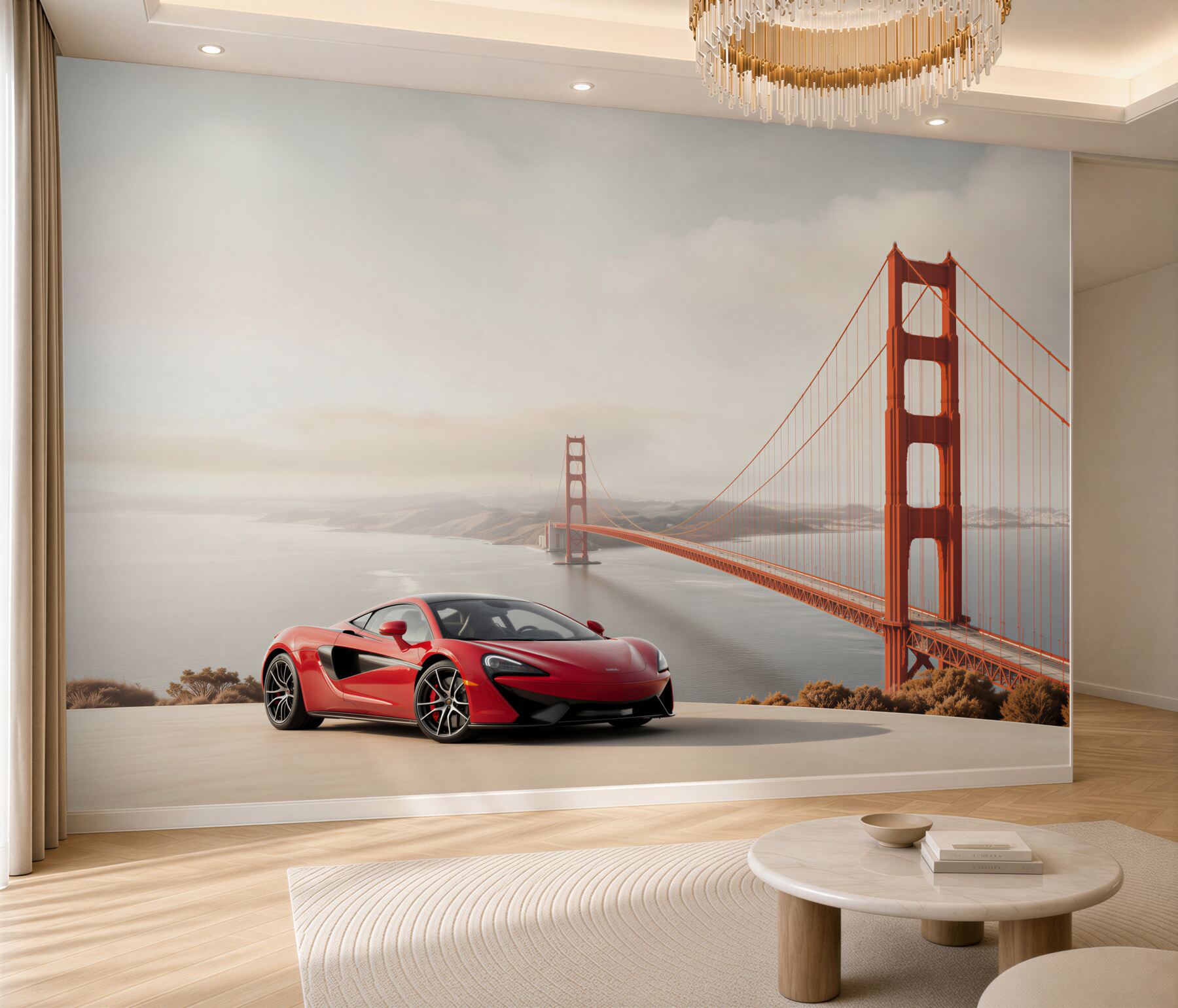 Fototapeta McLaren na tle mostu?v2345