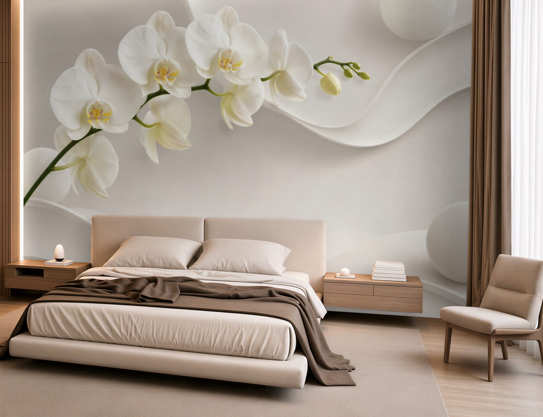 Fototapeta Rama z białej orchidei?v2345