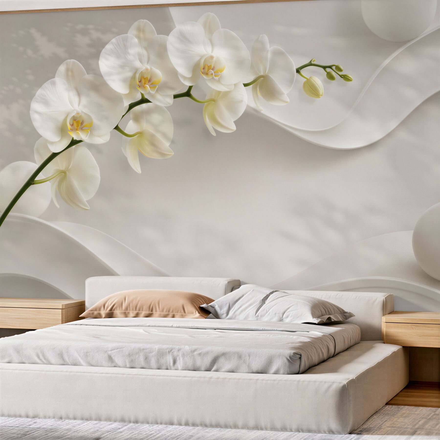Fototapeta Rama z białej orchidei?v2345