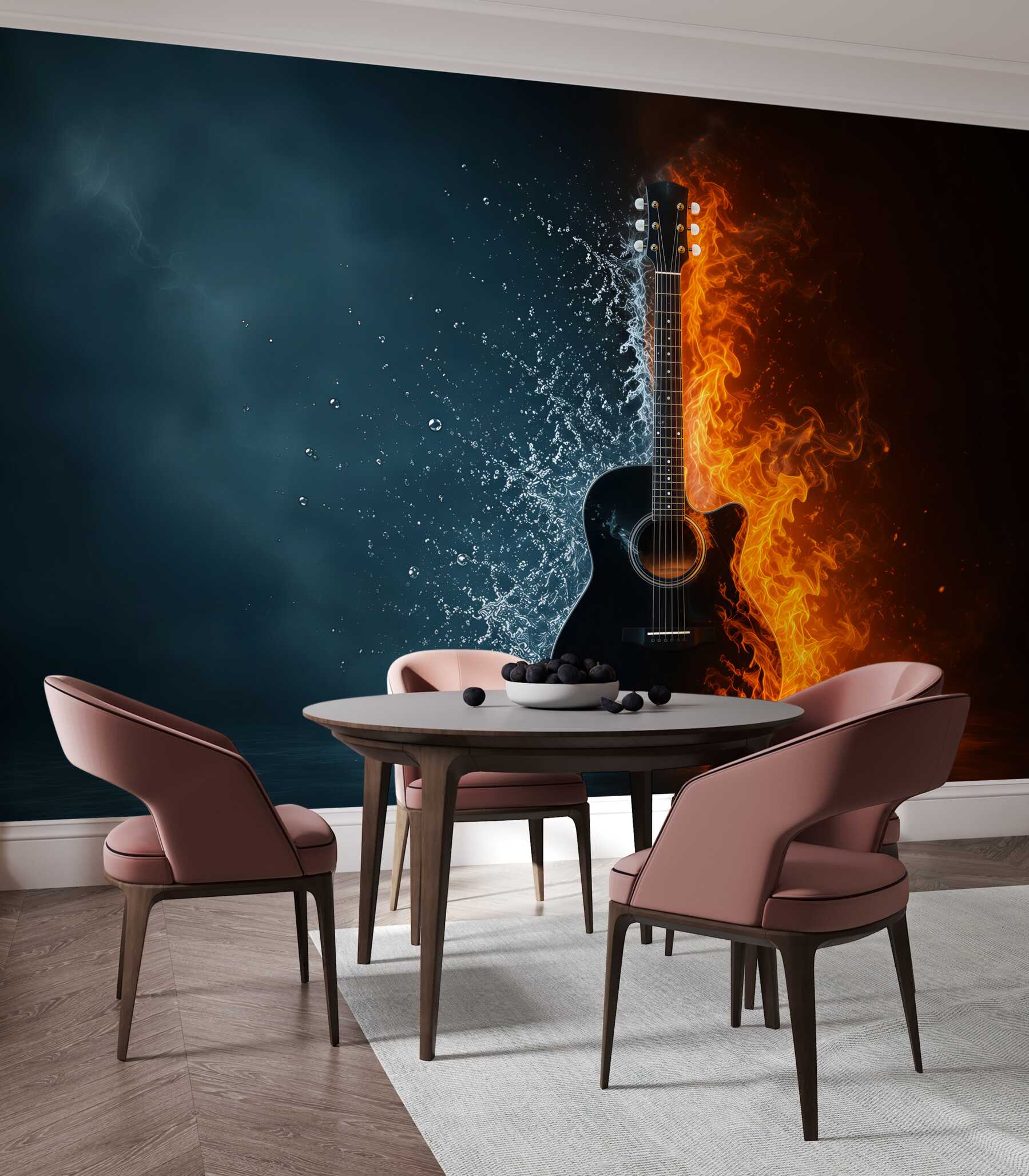 Fototapeta gitara w wodzie i w ogniu?v2345