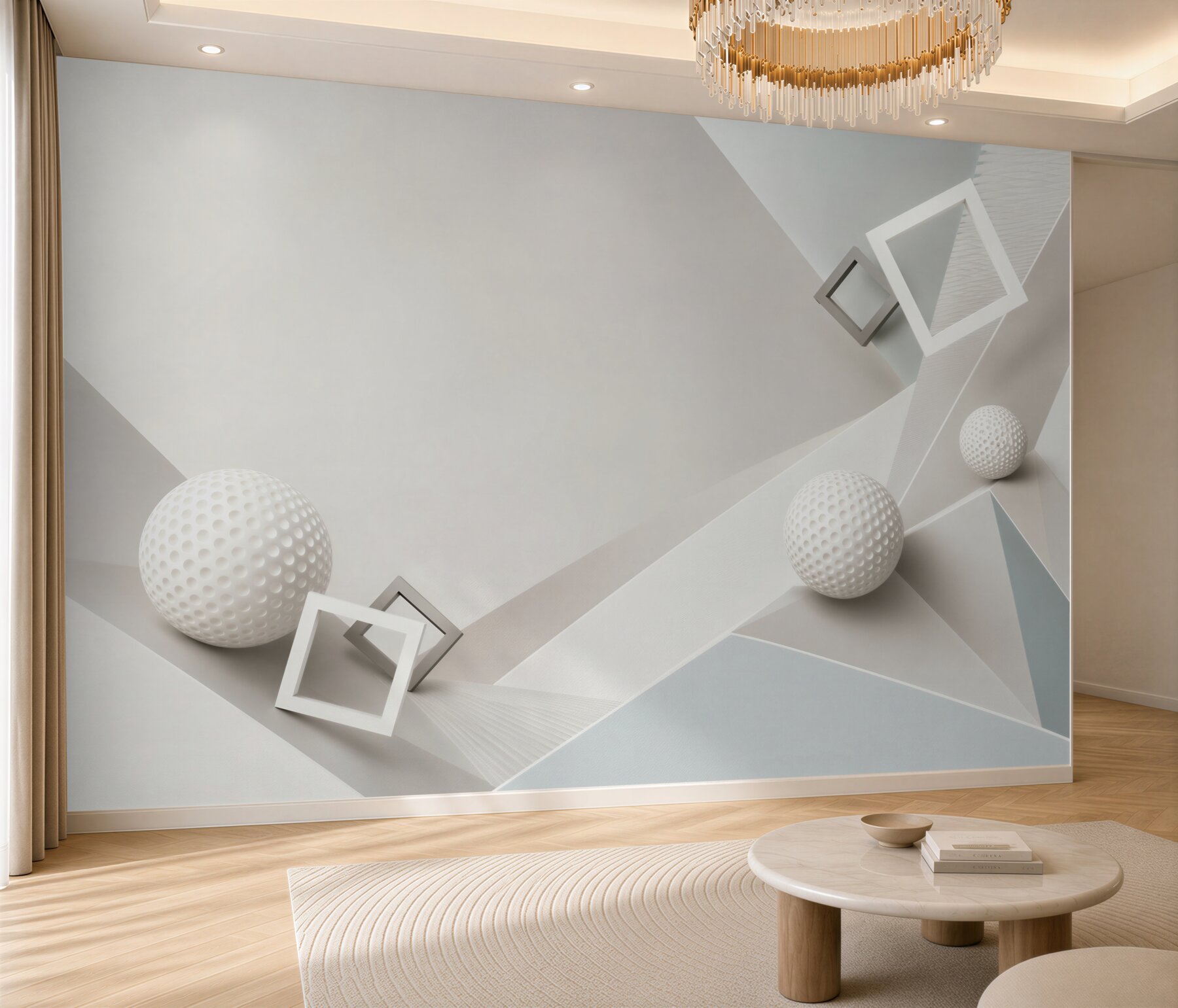 Fototapeta kule i kostki abstrakcji geometrycznej?v2345